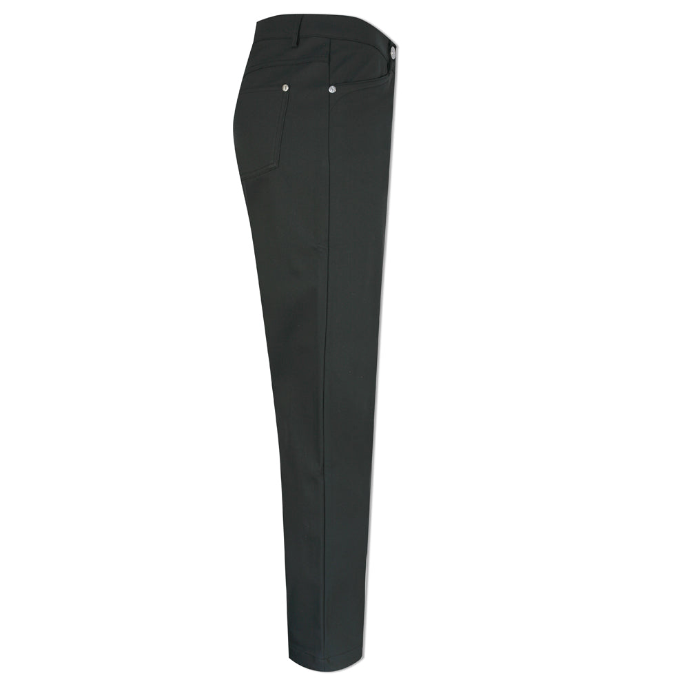 Green Lamb Slim-Fit Thermo Windbarrier Trousers in Black