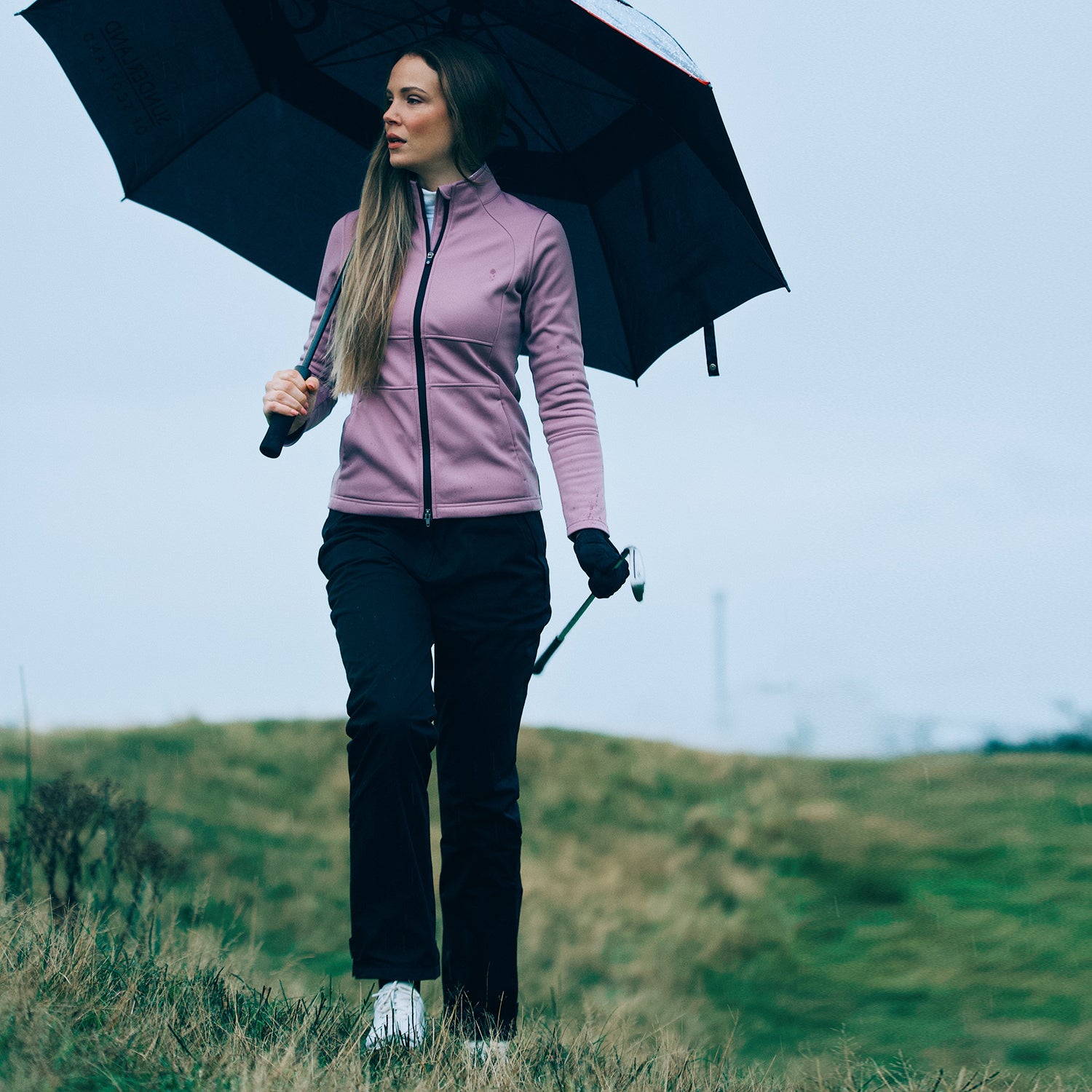 Sunderland Ladies Black Waterproof Golf Over Trousers
