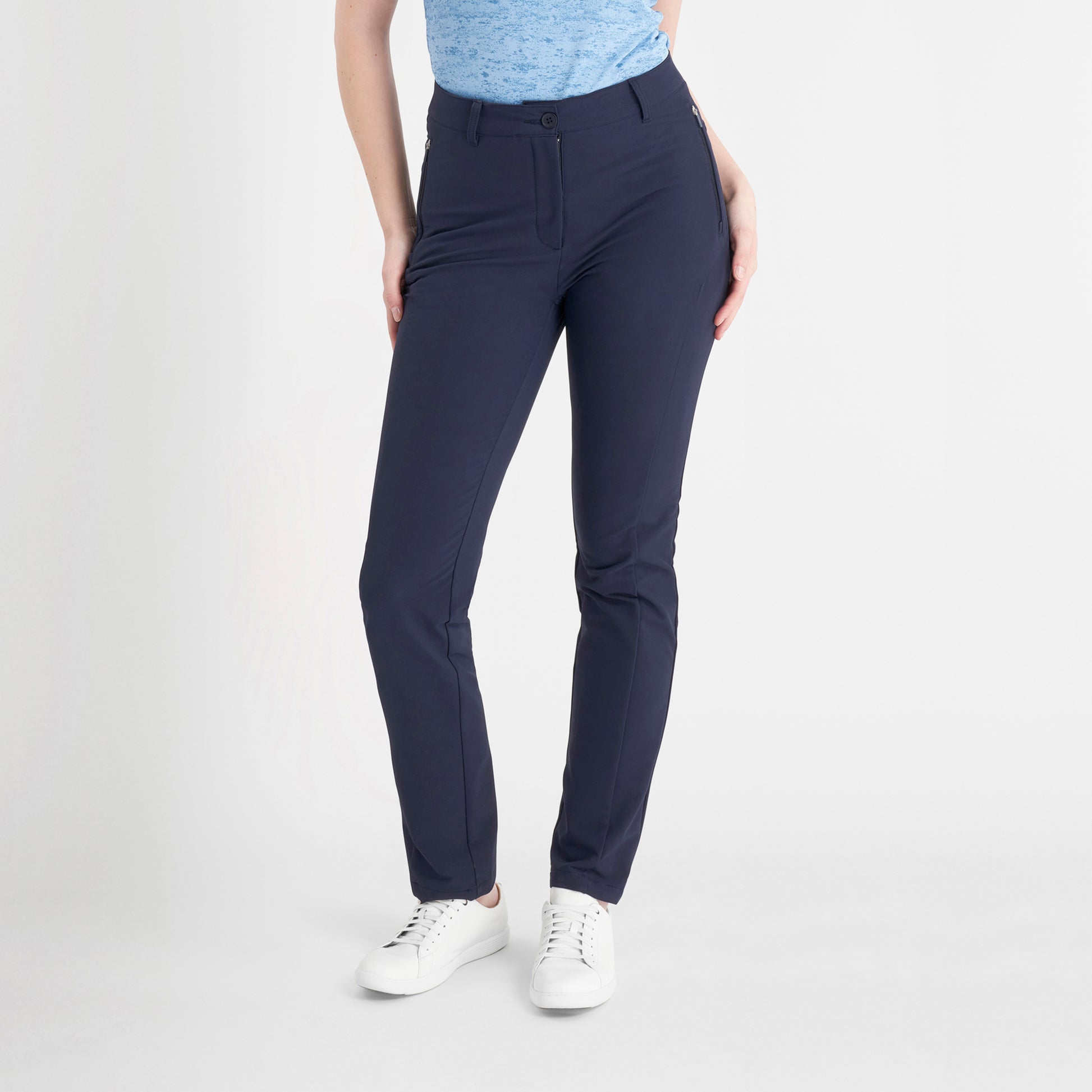 Calvin Klein Ladies Navy Thermal Trousers with Water Repellent Finish