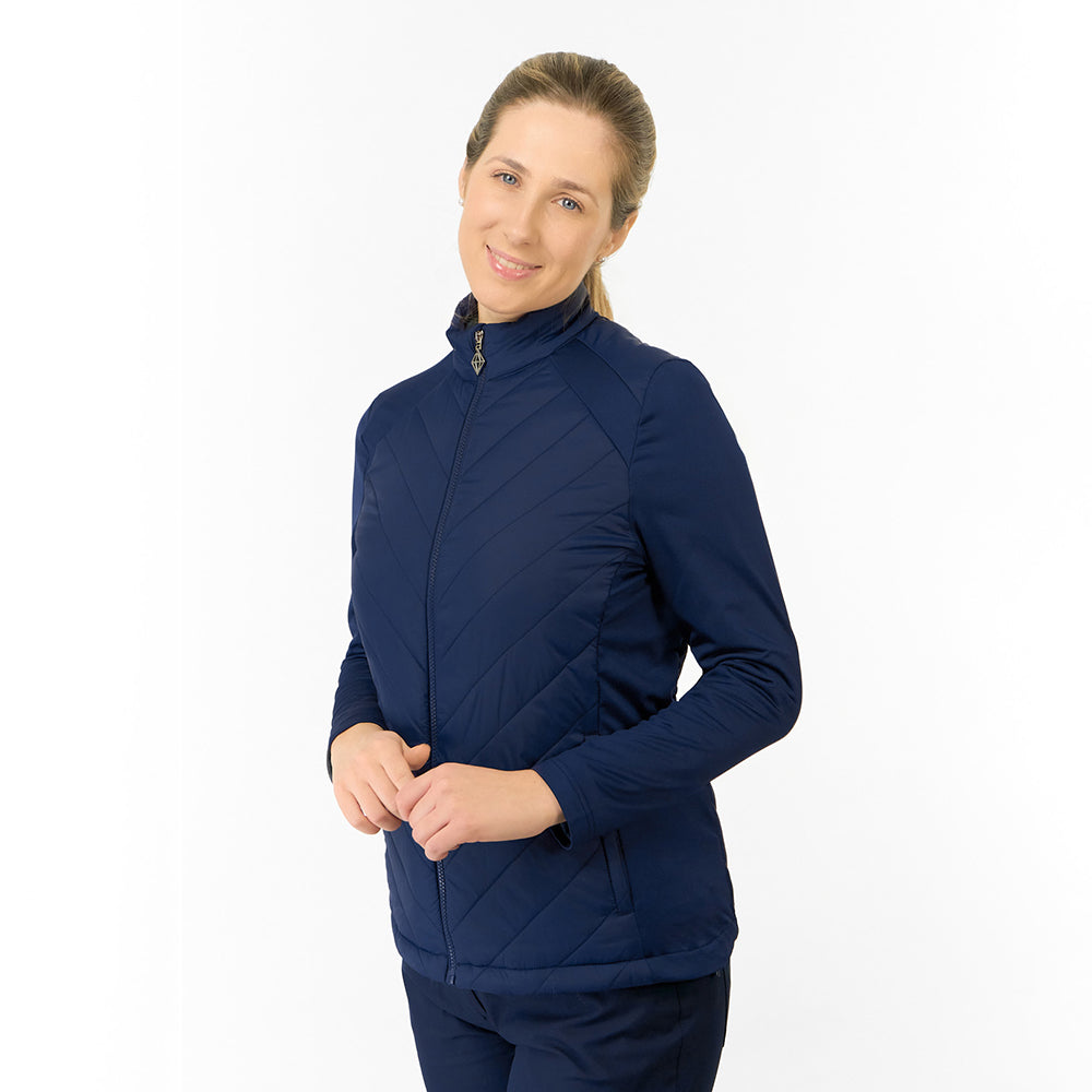 Pure Golf Ladies Hybrid Jacket in Navy - Your Perfect Layer for the Season