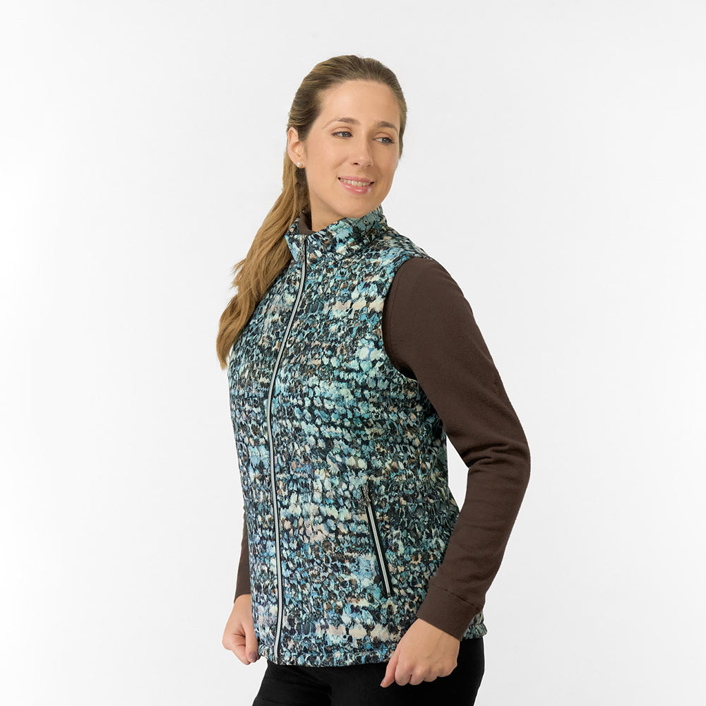 Pure Golf Ladies Printed Gilet -Warmth Meets Wonderful