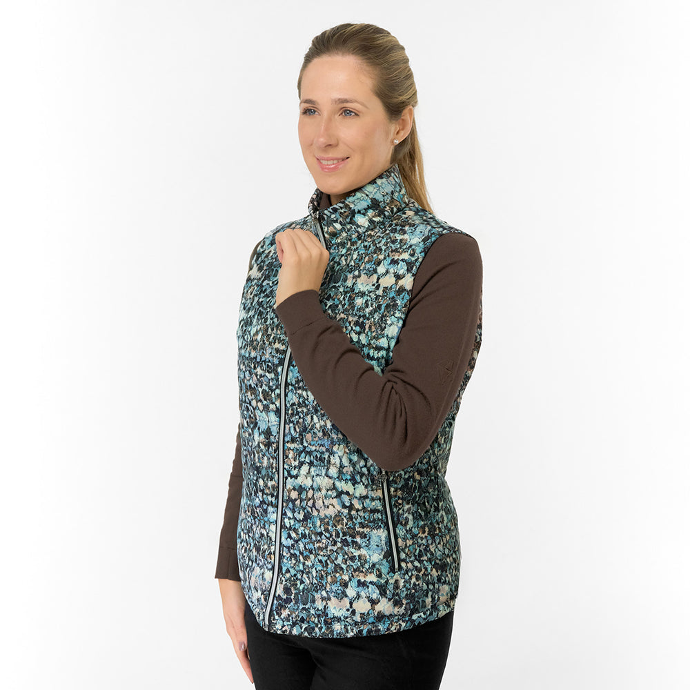 Pure Golf Ladies Printed Gilet -Warmth Meets Wonderful
