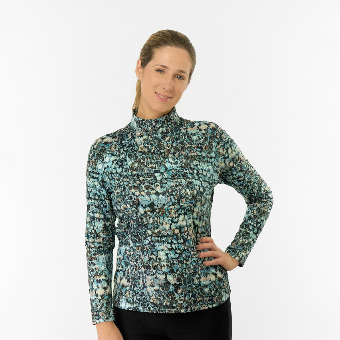 Pure Golf Ladies Long Sleeve Mid-Layer - Effortless Elegance