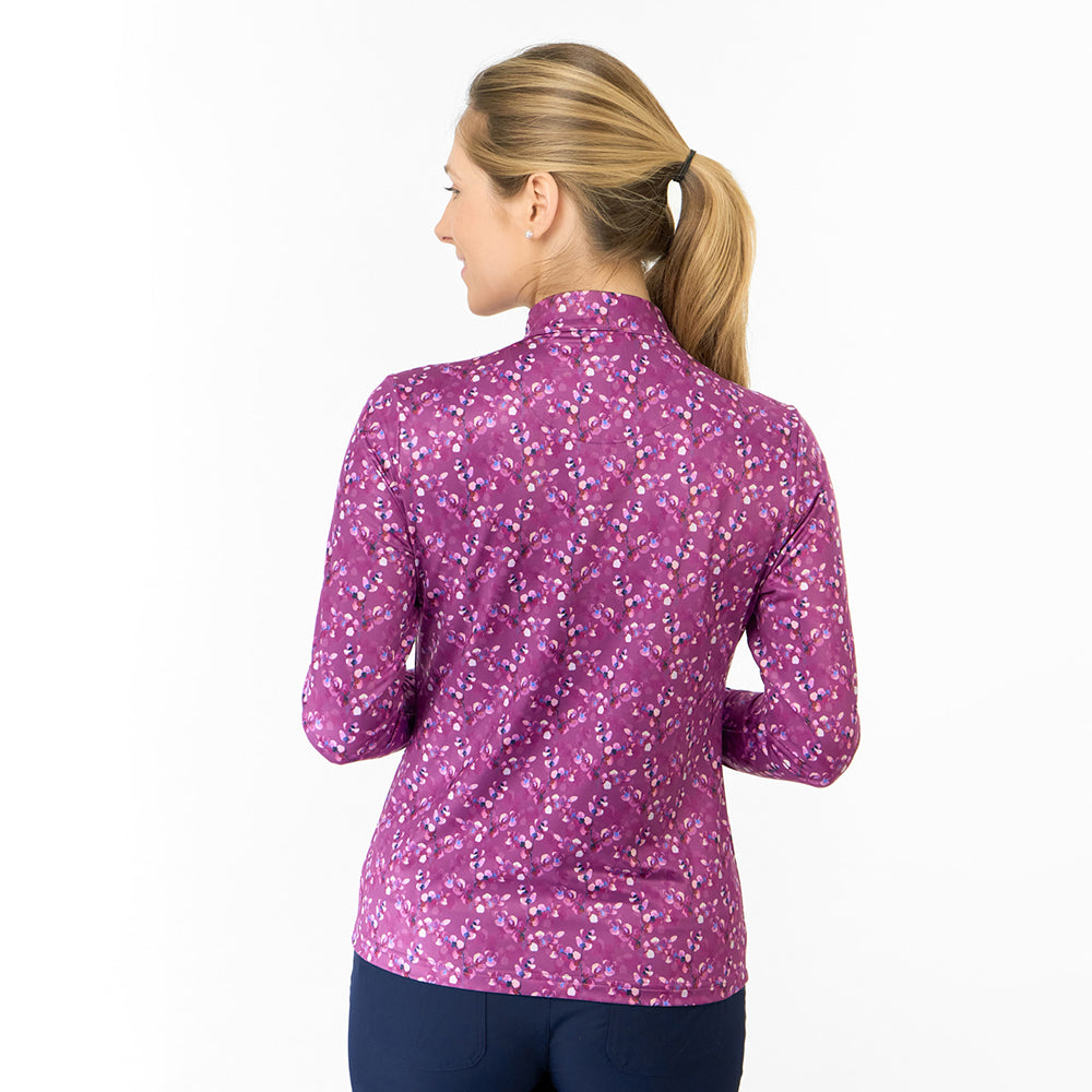 Pure Golf Ladies Long Sleeve Mid-Layer - Blossom Elegance
