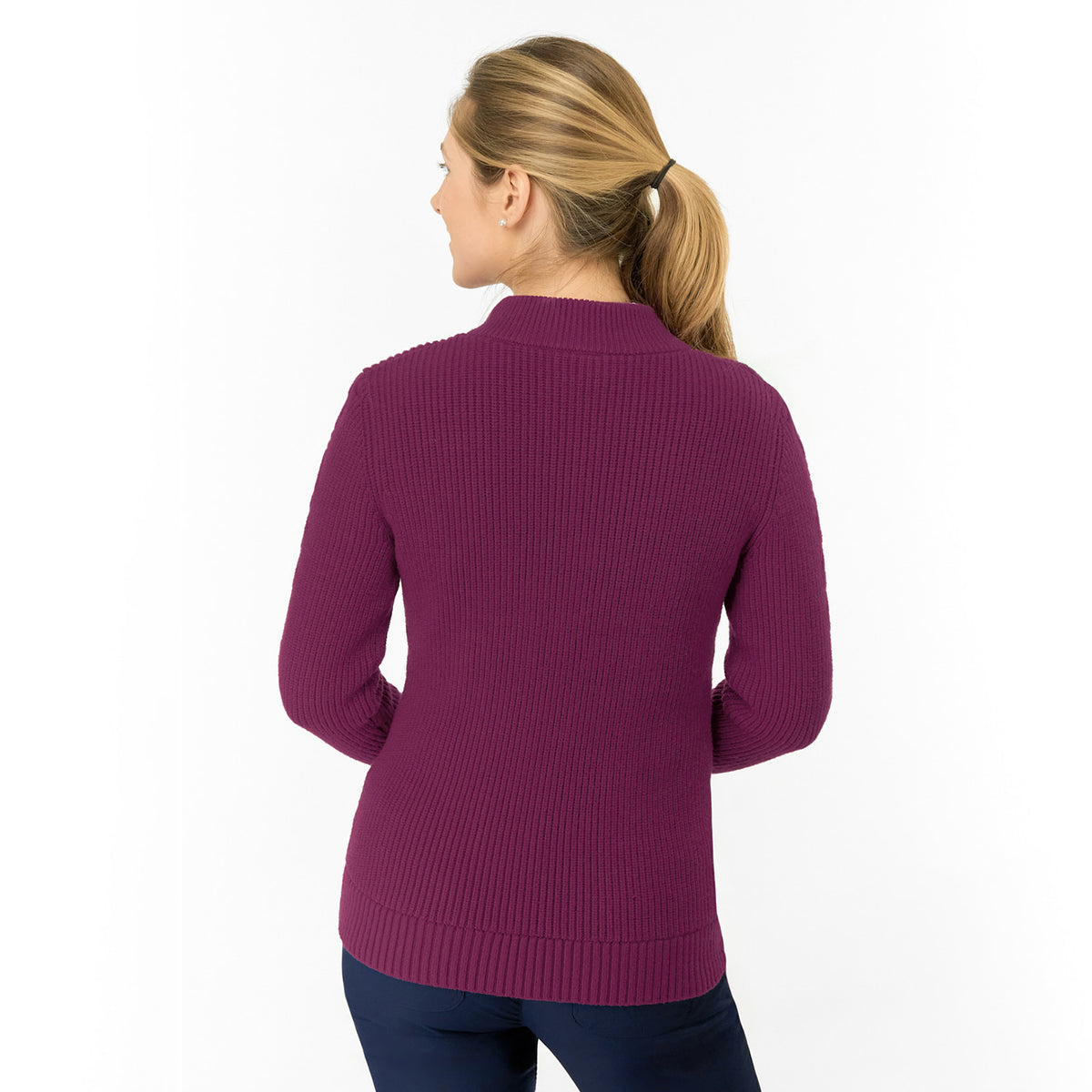 Pure Golf Ladies Cable Knit Lined Cardigan - Wrap Up in Style