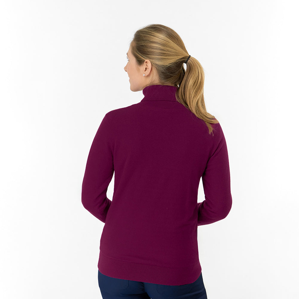 Pure Golf Ladies Super Soft Fur Lined Roll Neck