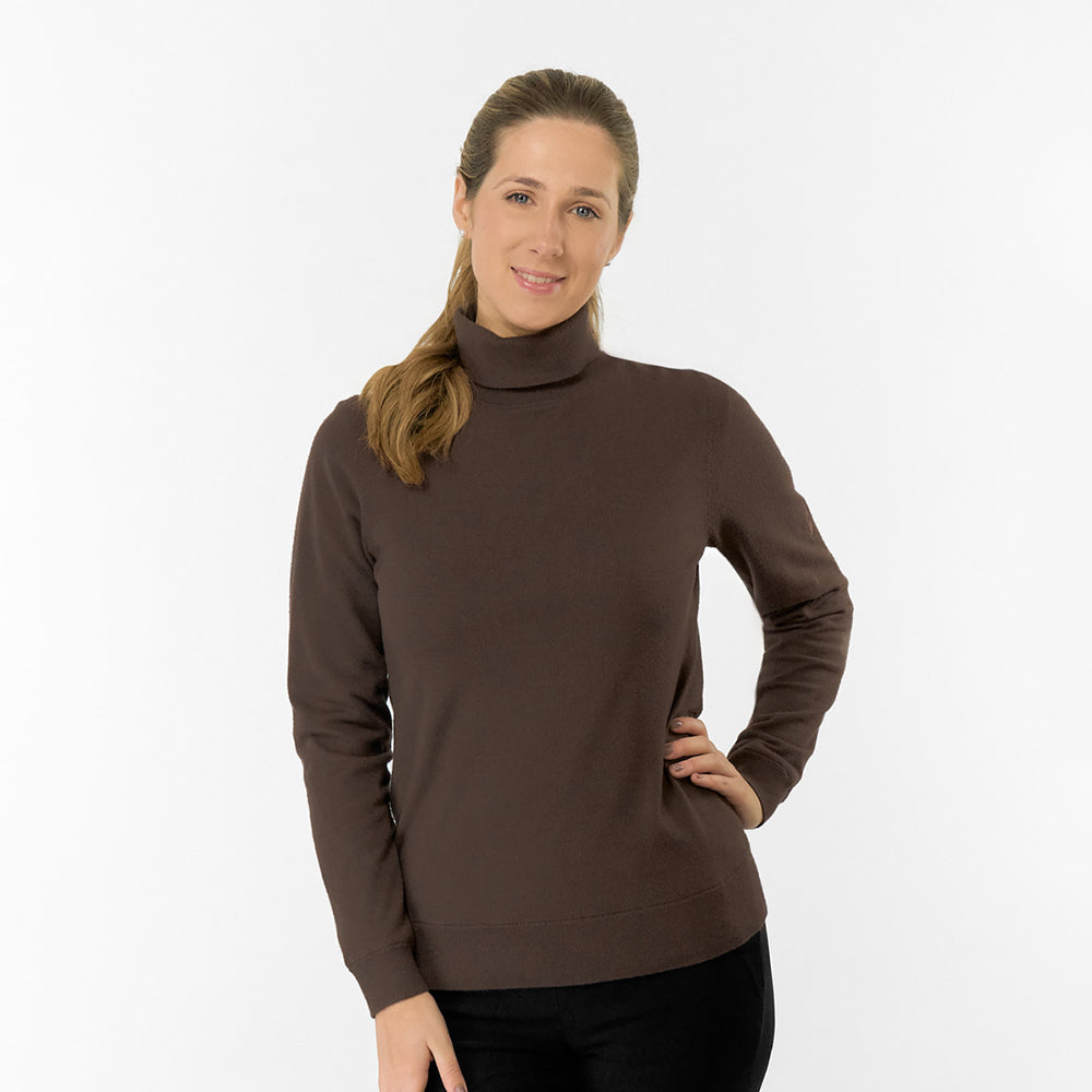 Pure Golf Ladies Super Soft Fur Lined Roll Neck