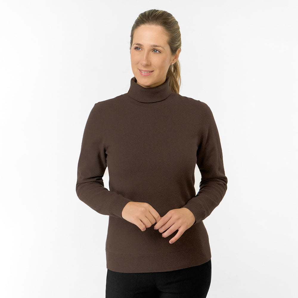 Pure Golf Ladies Super Soft Fur Lined Roll Neck