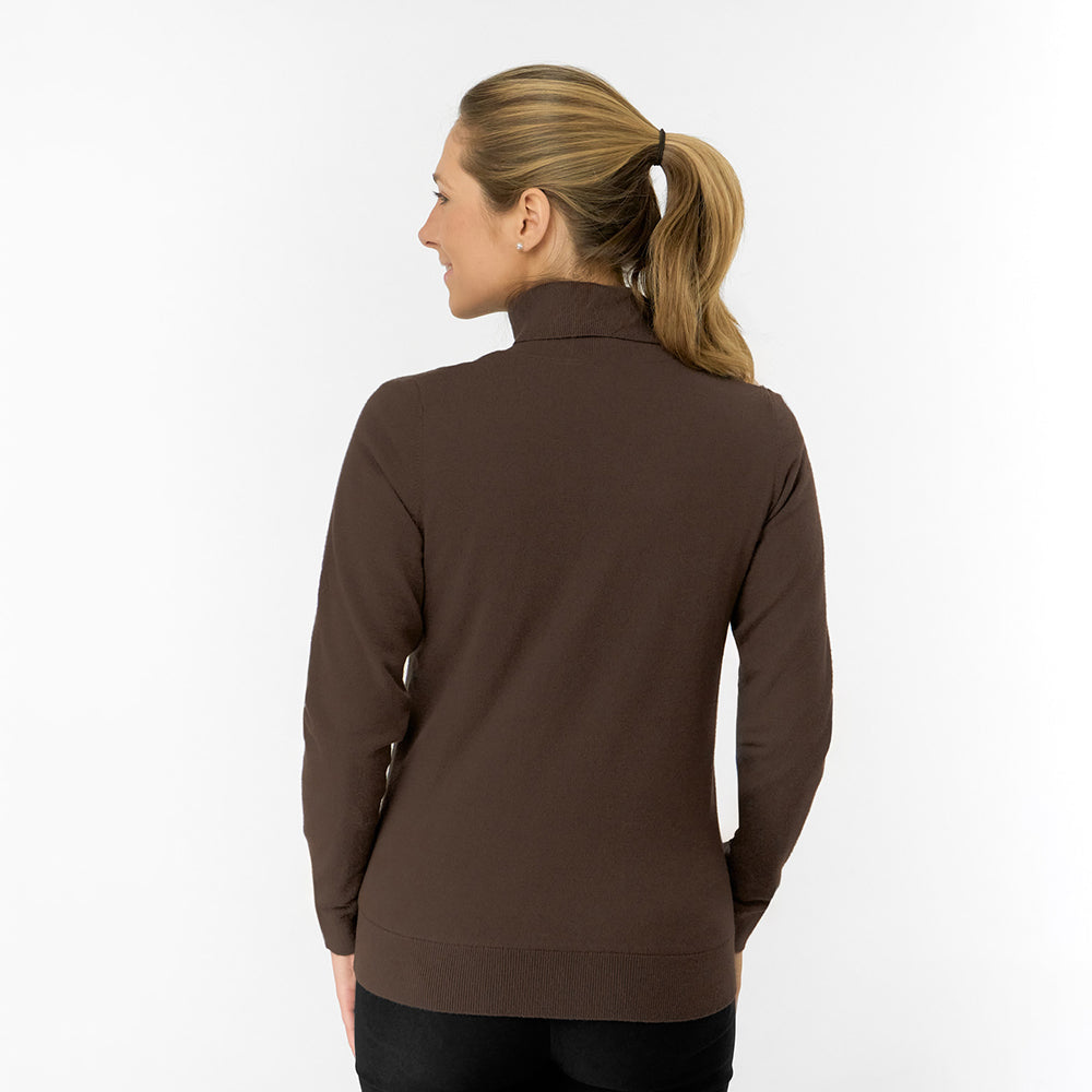 Pure Golf Ladies Super Soft Fur Lined Roll Neck
