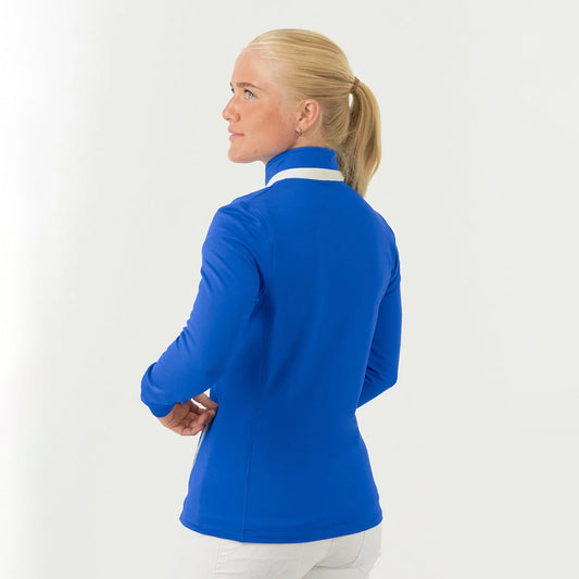 Pure Golf Ladies Full Zipped Mid-Layer Jacket in Royal Blue