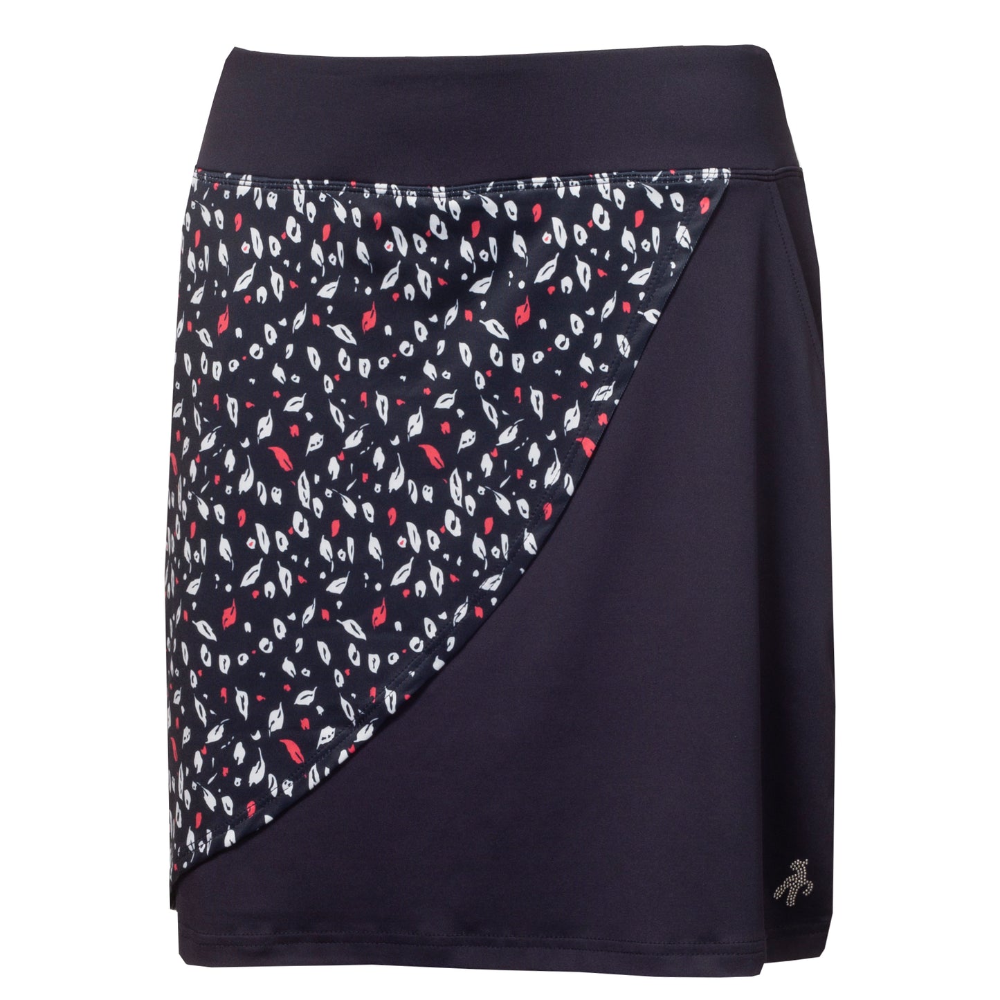 Green Lamb Ladies Pull-On Printed Golf Skort with Faux Wrap Effect - Last One Size 8 Only Left