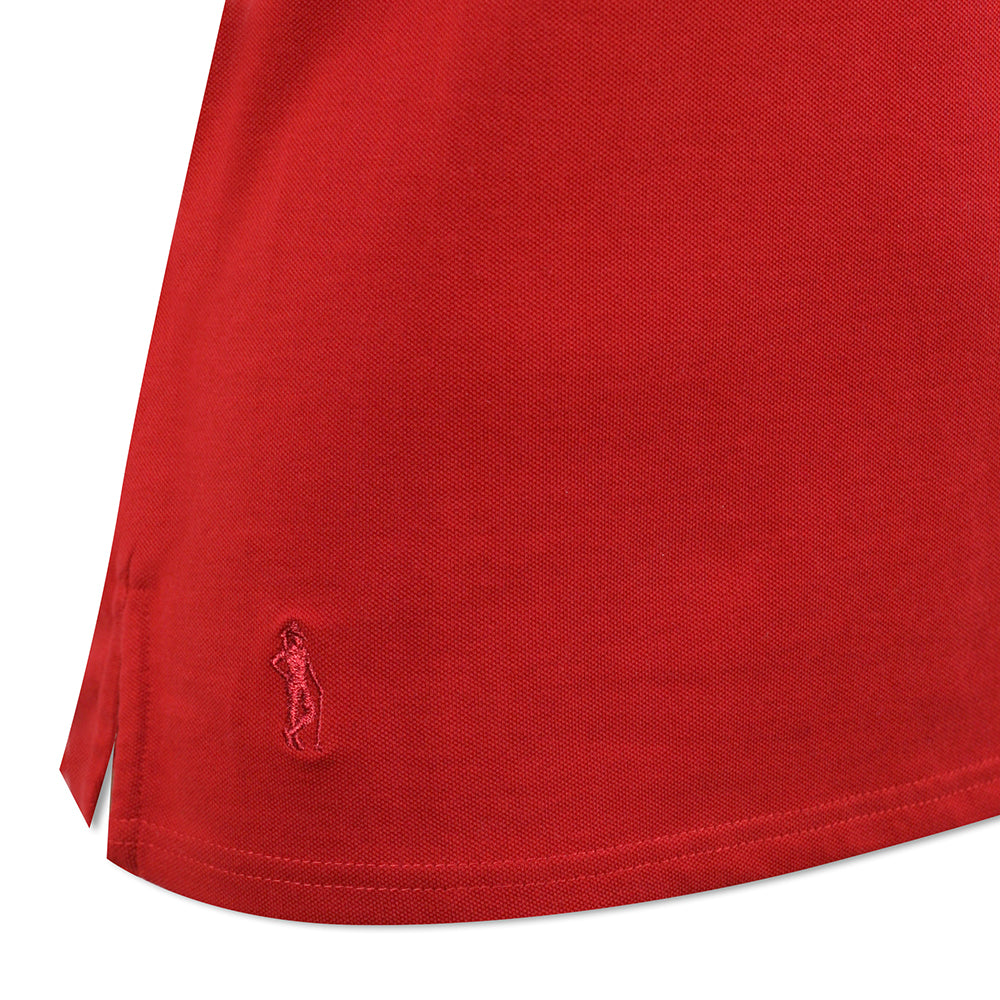 Glenmuir Ladies Pique Short-Sleeve Polo with Soft Cotton Finish in Garnet