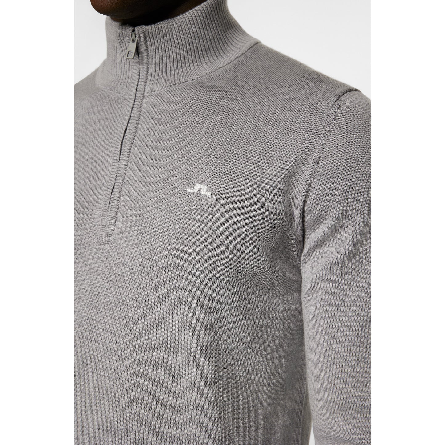 J.Lindeberg Mens Merino Zip-Neck Sweater