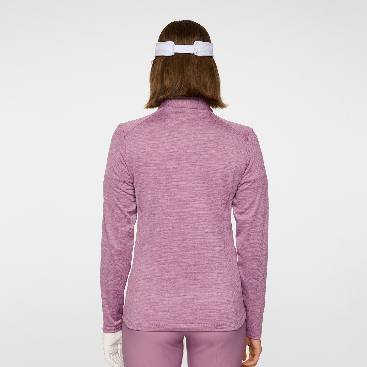 J.Lindeberg Ladies Heathered Zip-Neck Mid-Layer