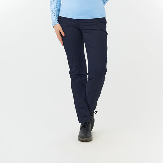 Pure Ladies Lined Thermal Golf Trouser in Navy