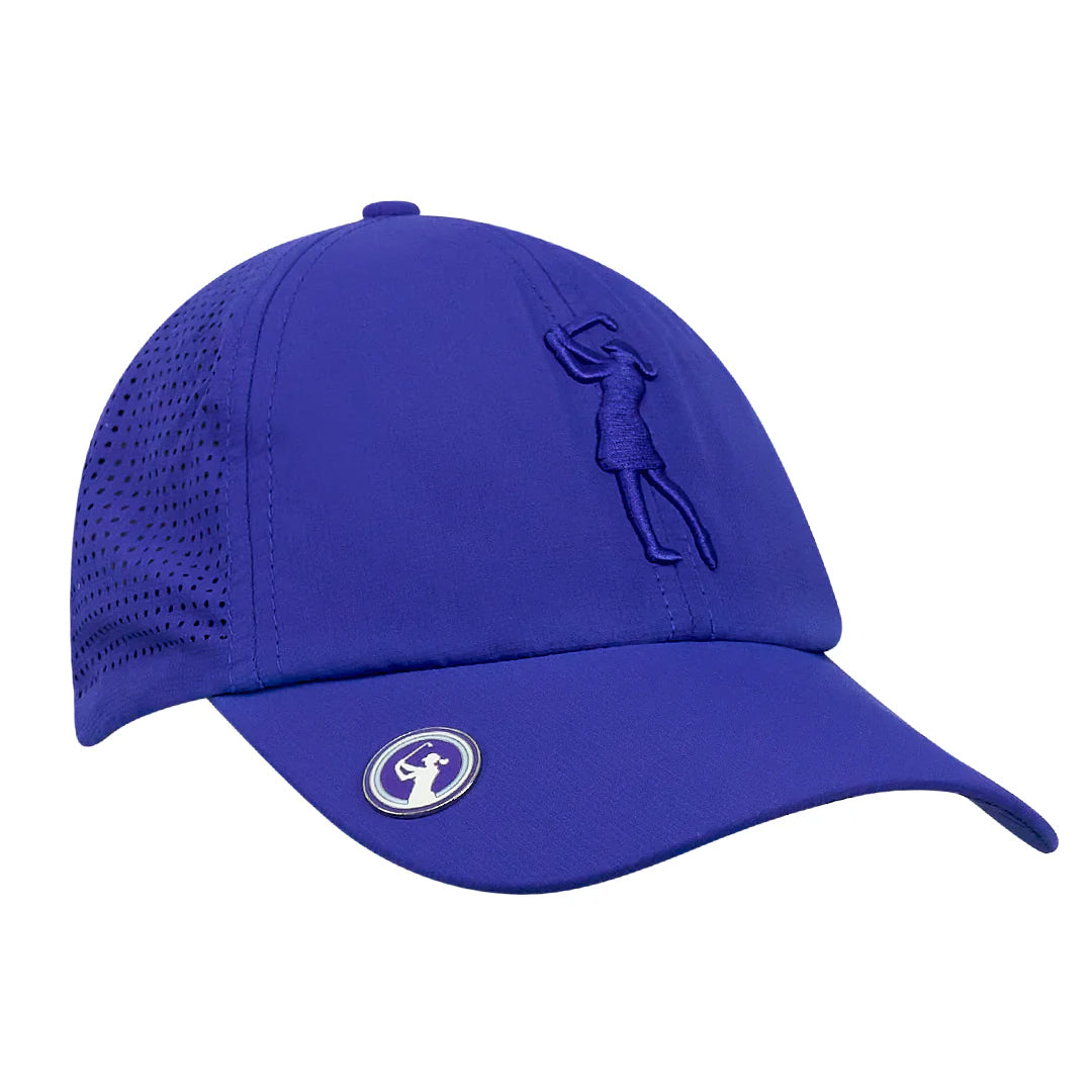 Surprizeshop Ladies Vented Golf Cap with Magnetic Ball Marker