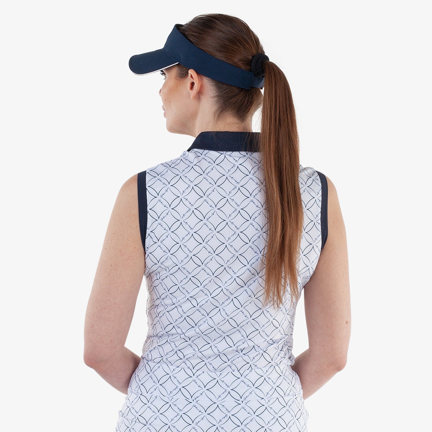 Galvin Green Ladies Printed Sleeveless Polo for Beautifully Detailed, Breathable Performance
