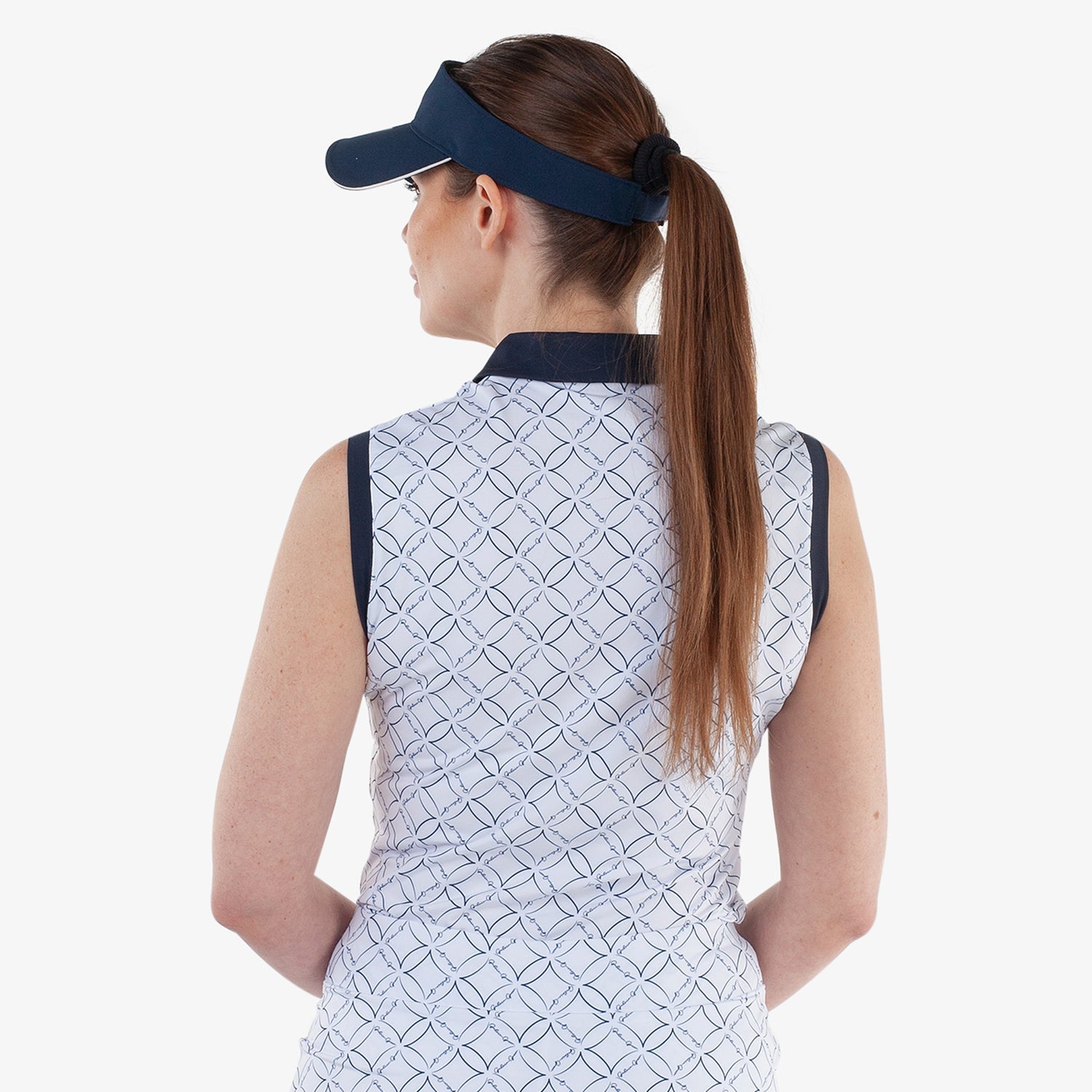 Galvin Green Ladies Printed Sleeveless Polo for Beautifully Detailed, Breathable Performance