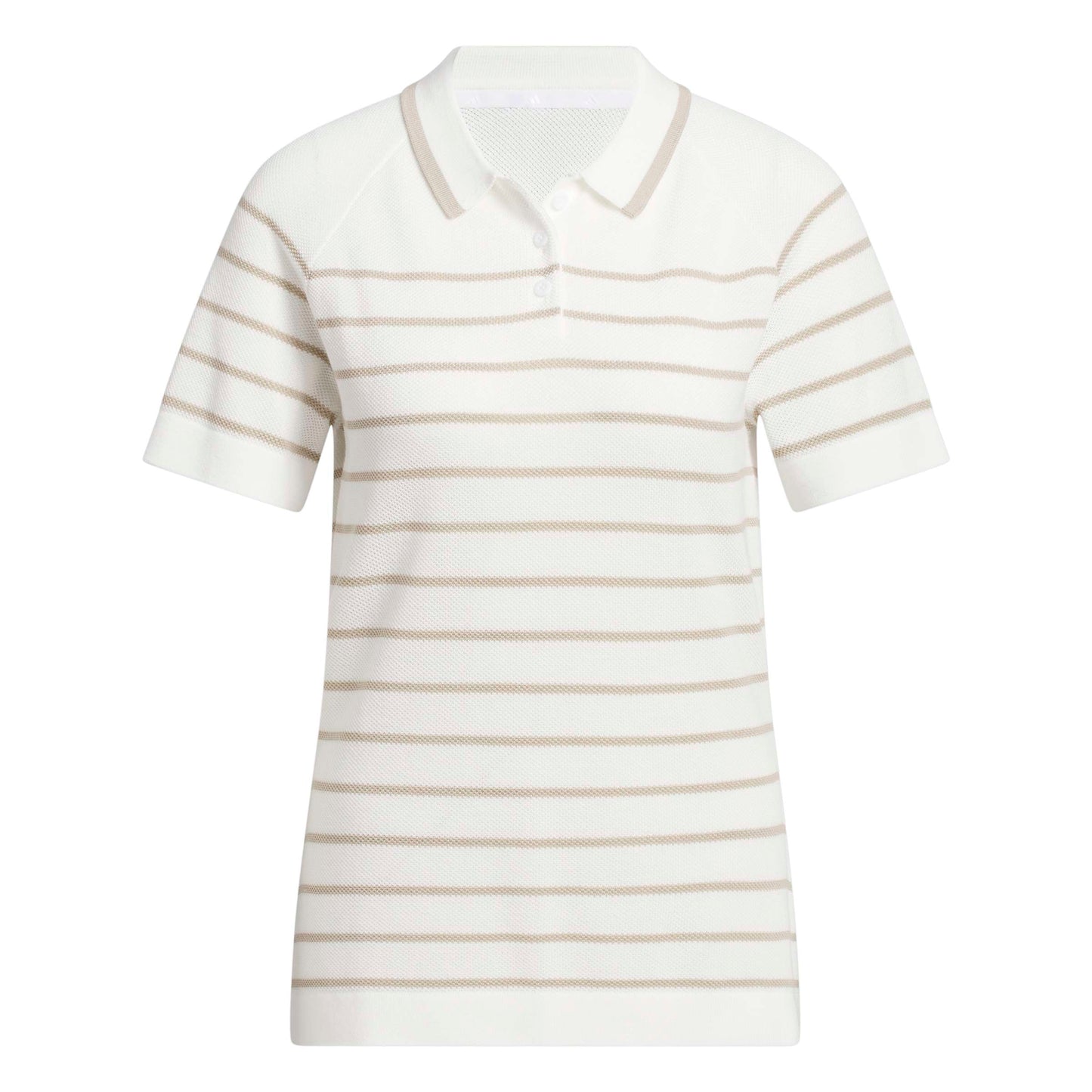 adidas Golf Ladies Striking Mesh Style Knitted Polo with On-trend Contrast Stripes