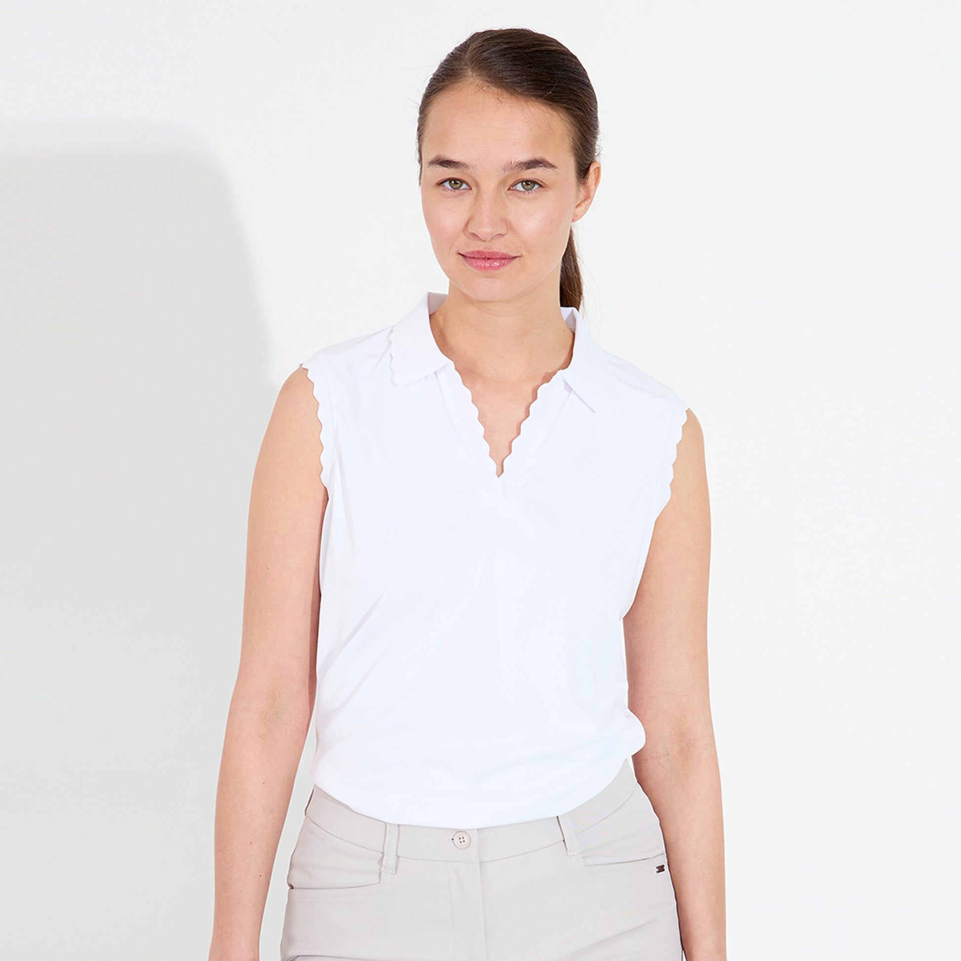 Abacus Ladies DryCool Sleeveless Polo - Lightweight & Sun-Smart