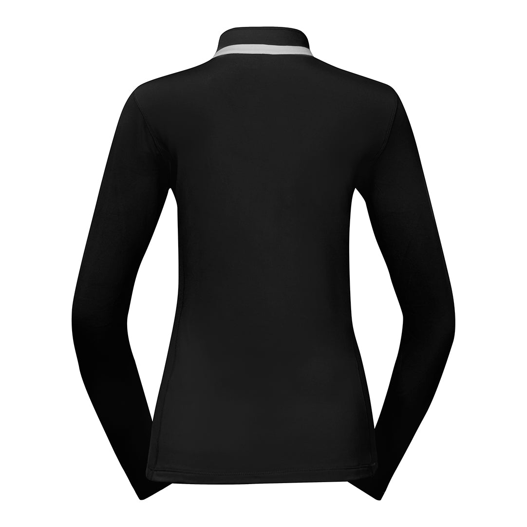 Pure Golf Ladies Mid-Layer Stretch Golf Jacket in Black