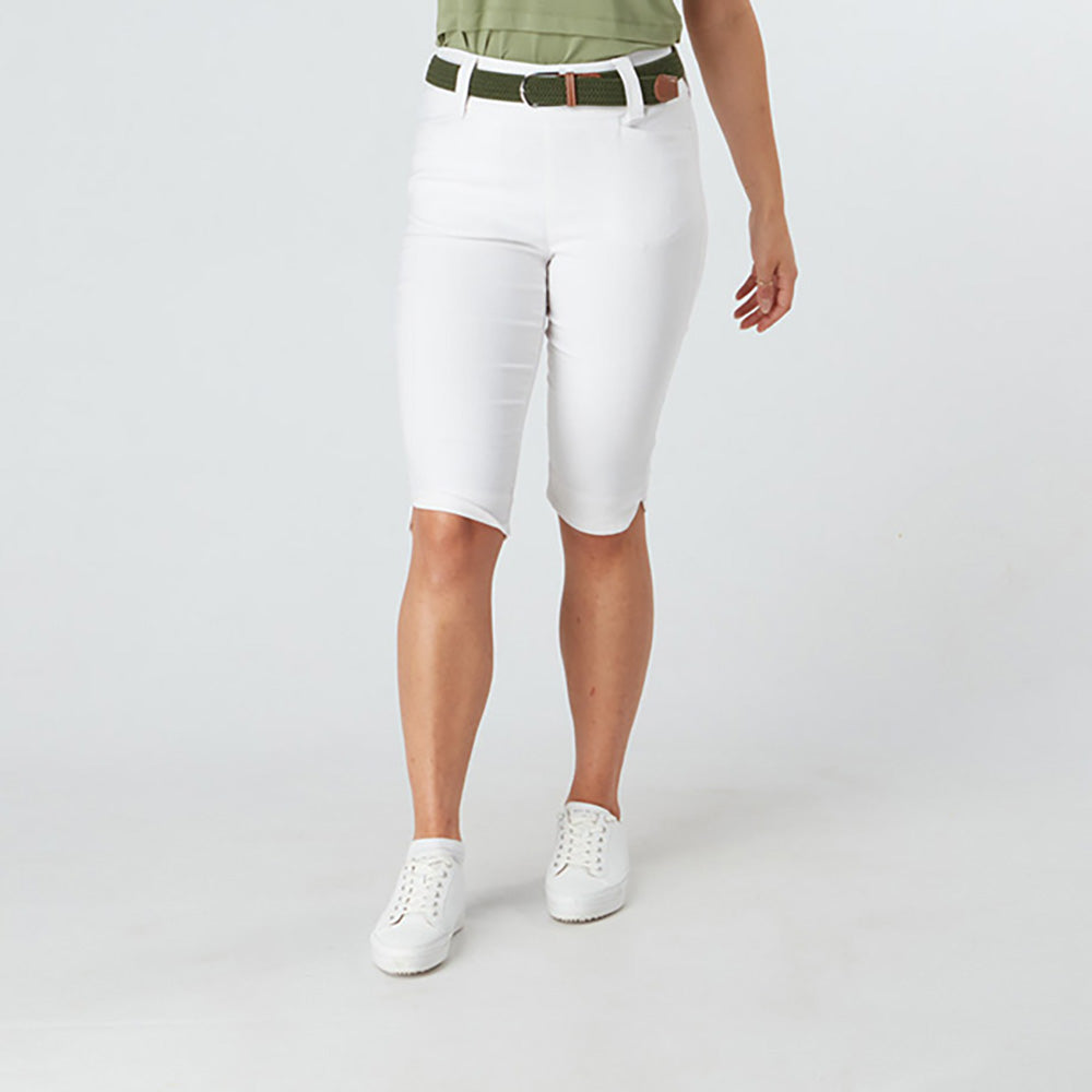 Swing Out Sister Ladies Pull-On City Shorts in White - Size 20 Only Left