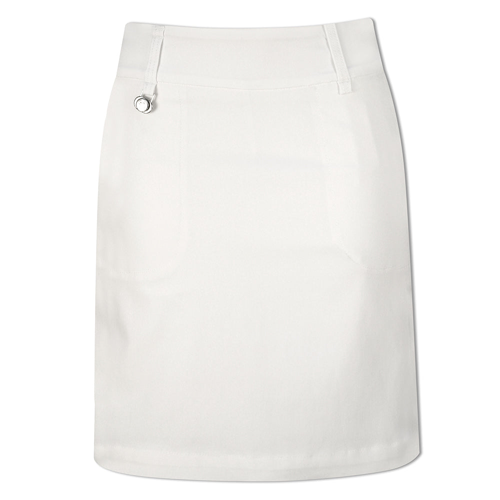 Daily Sports Ladies Longer-Length Pull-On Skort in White - Last One Size 8 Only Left