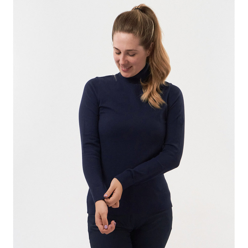 Pure Golf Ladies Classic Roll Neck in Navy