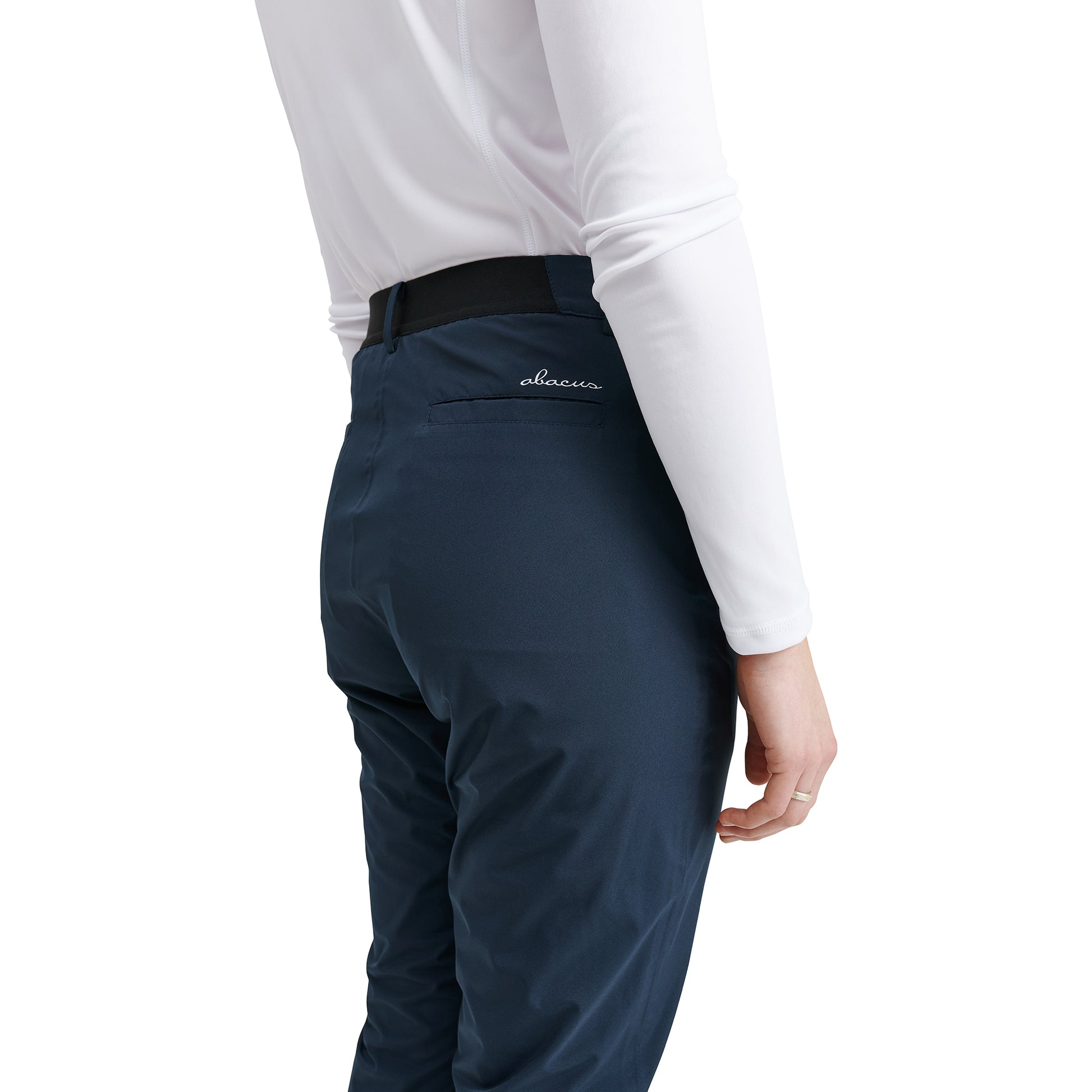Abacus Ladies Warm Waterproof Trousers with Brushed Inner in Navy
