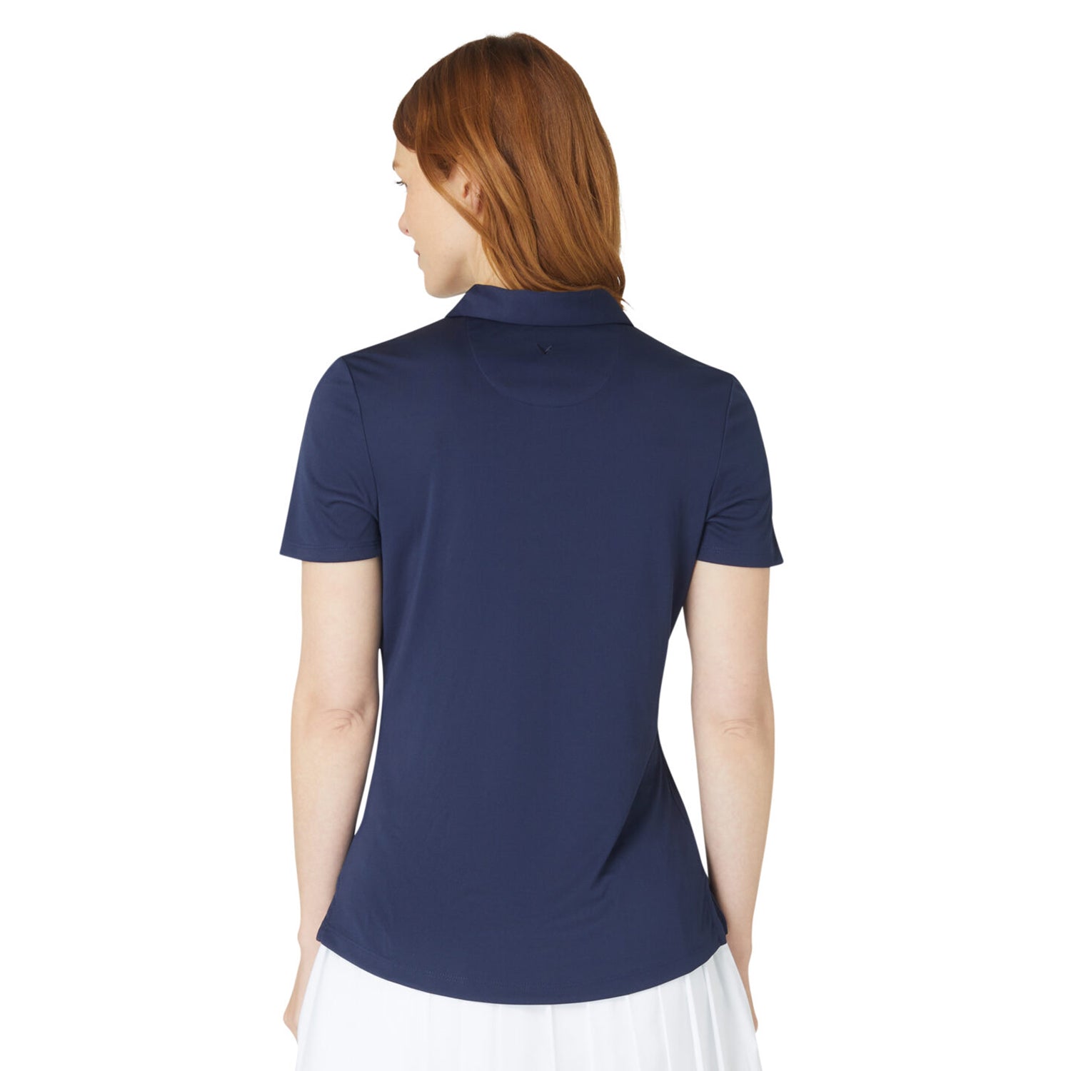 Callaway Ladies Peacoat Navy Short Sleeve Polo with UV Block Protection