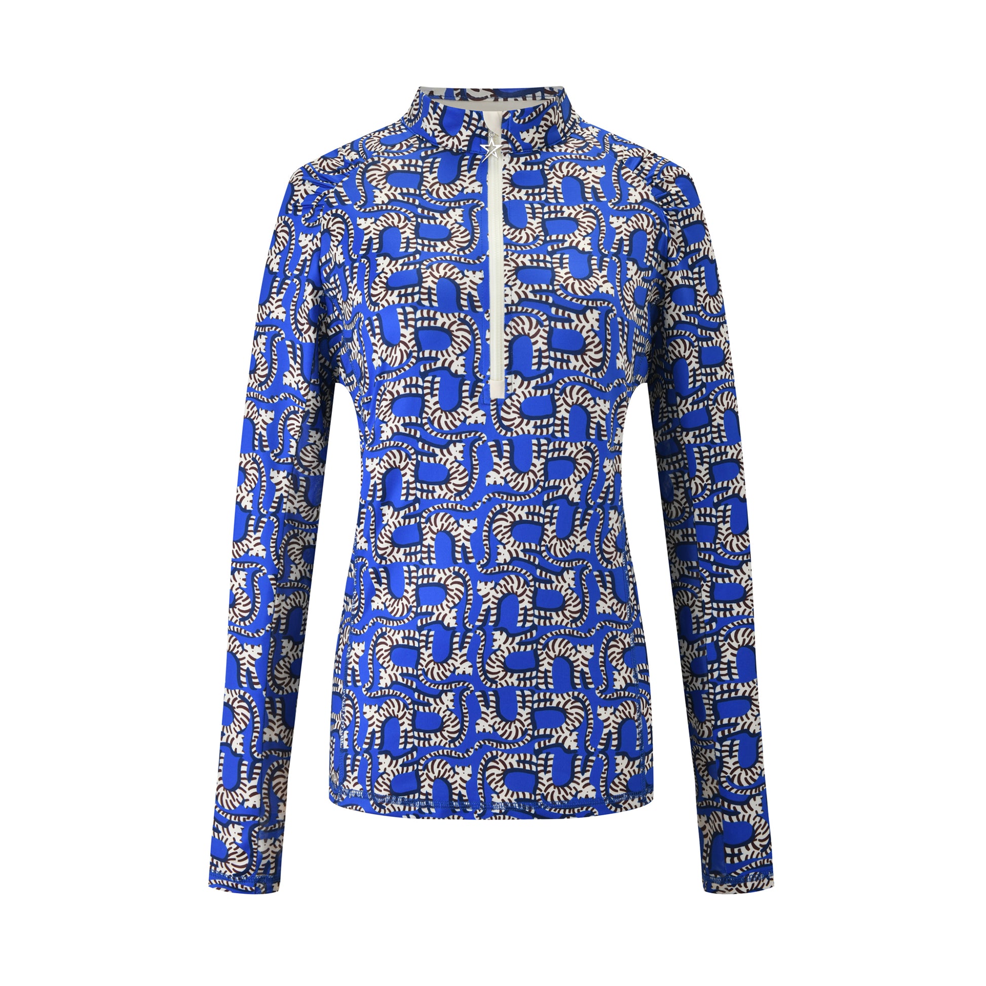 Swing Out Sister Ladies Elaine 1/4 Zip in Animal Instinct