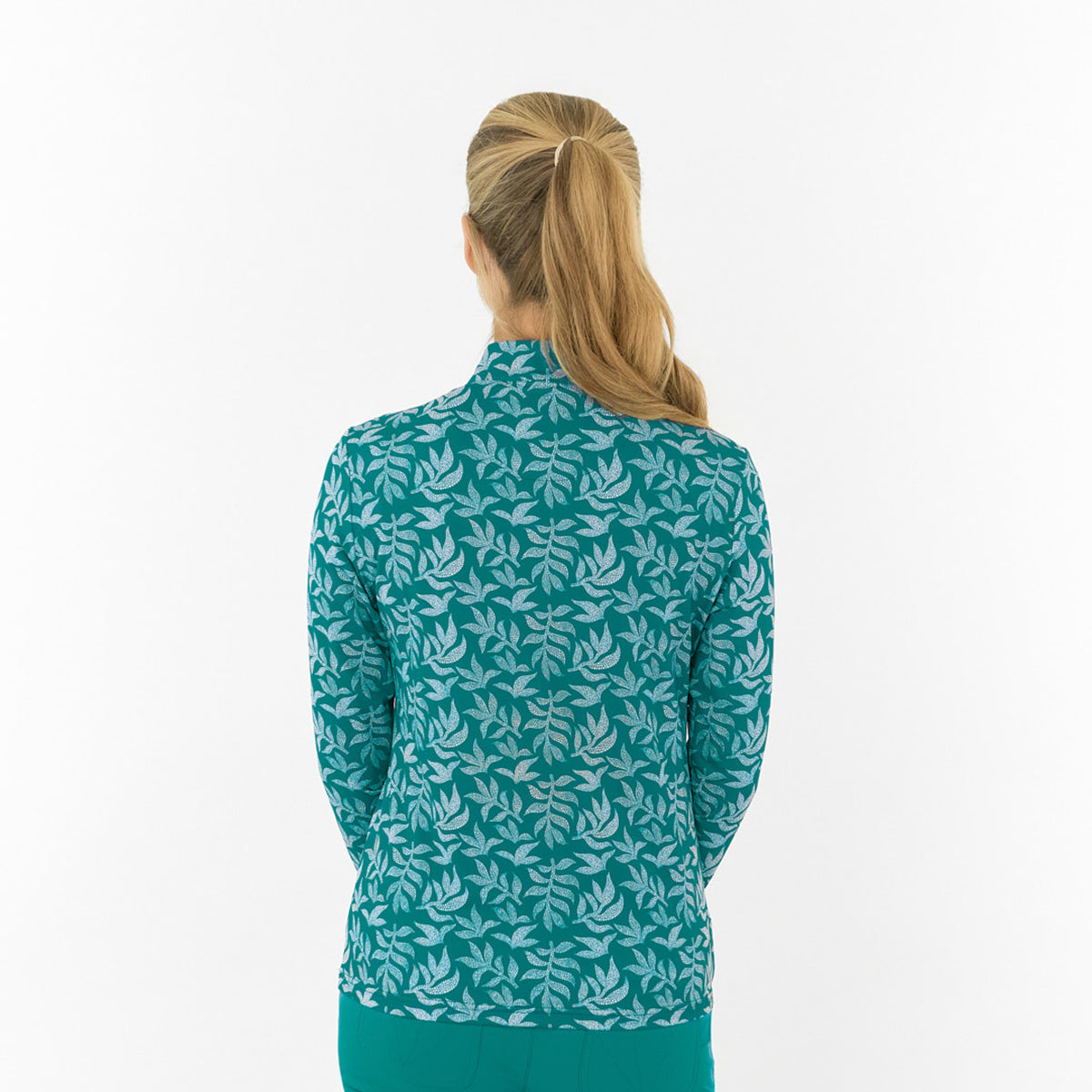 Pure Ladies Long Sleeve Top in Botanical Print