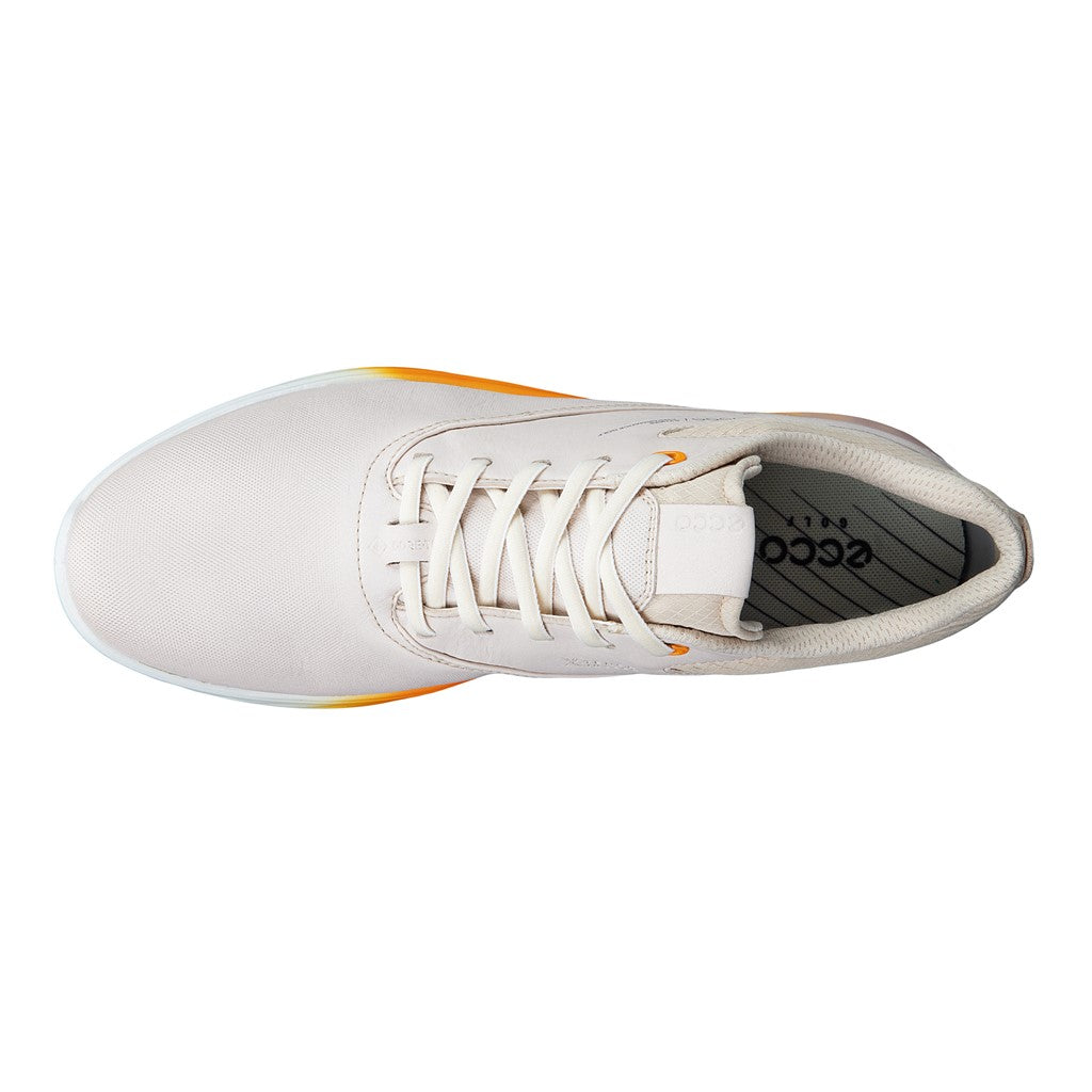 ECCO Ladies S-Three Leather Golf Shoe with GORE-TEX in Limestone