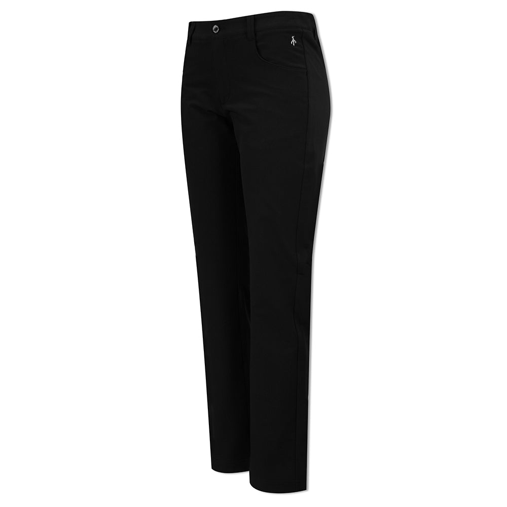 Green Lamb Luxe Thermal 4-Way Stretch Trouser in Black