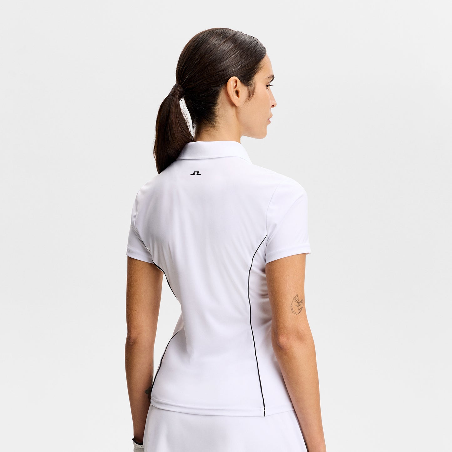 J.Lindeberg Ladies Short Sleeve Polo for Sophisticated Style with Athletic Performance