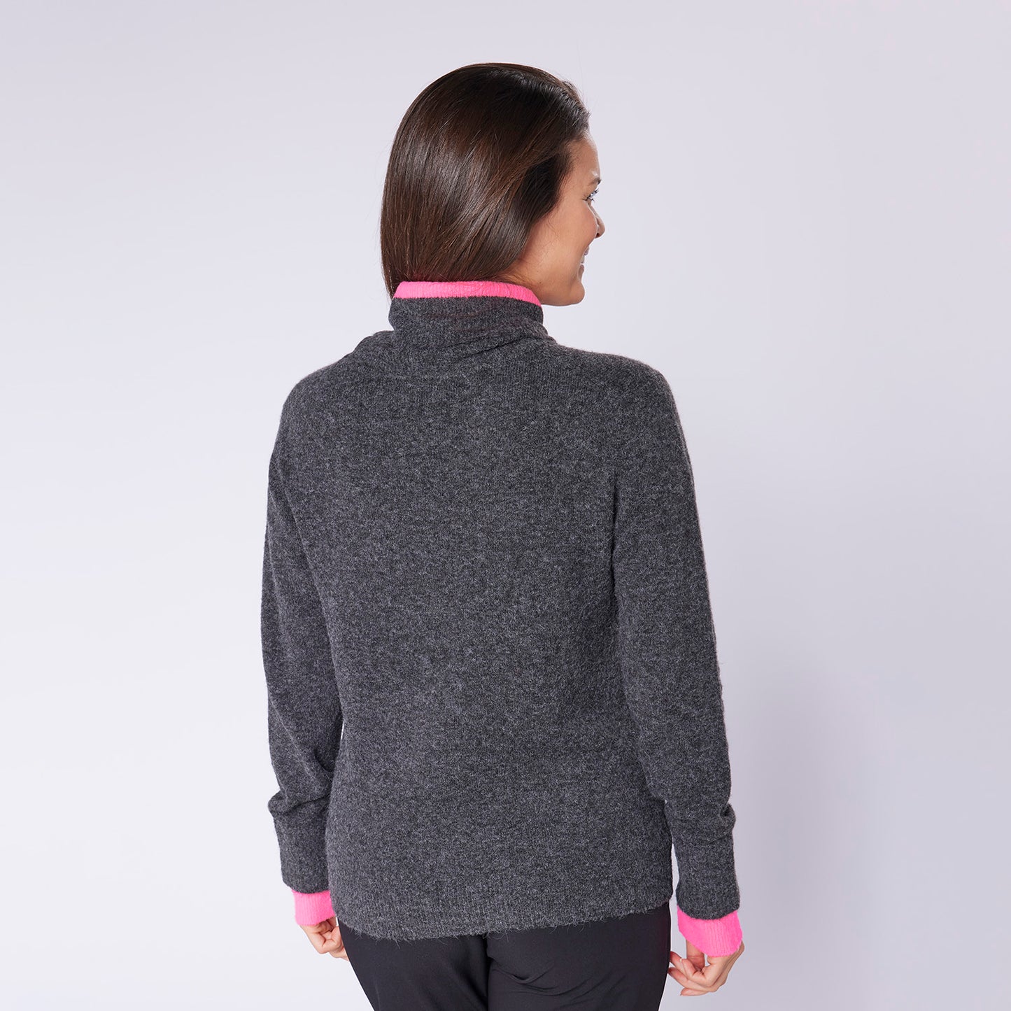 Swing Out Sister Womens 'Golf' Roll Neck with Double Layered Cuffs