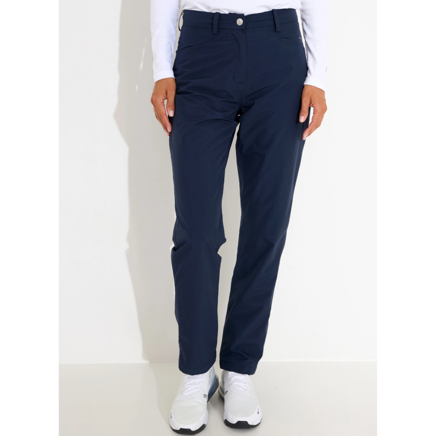 Abacus Ladies Warm Waterproof Trousers with Brushed Inner in Navy