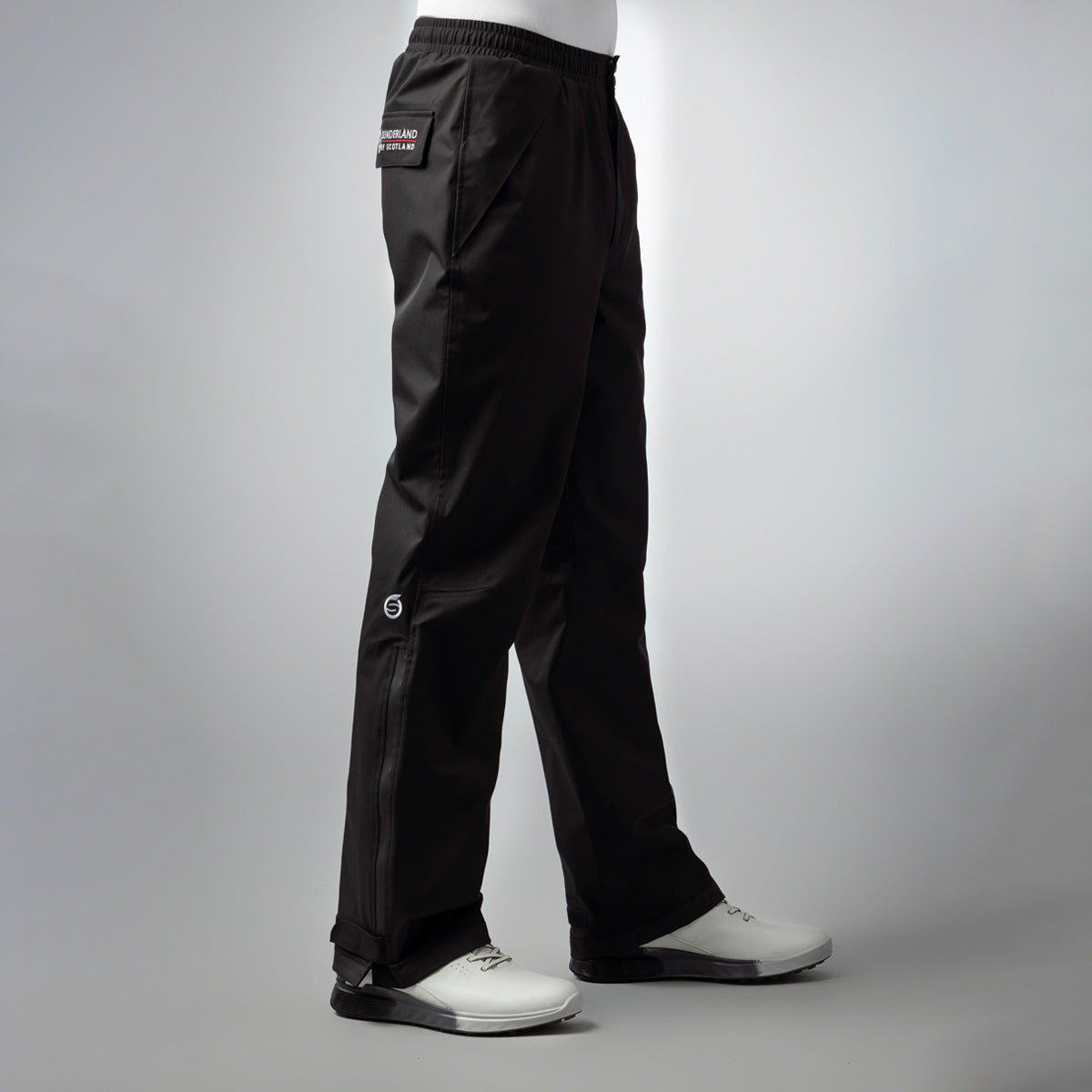 Sunderland Mens Black Waterproof Golf Over Trousers
