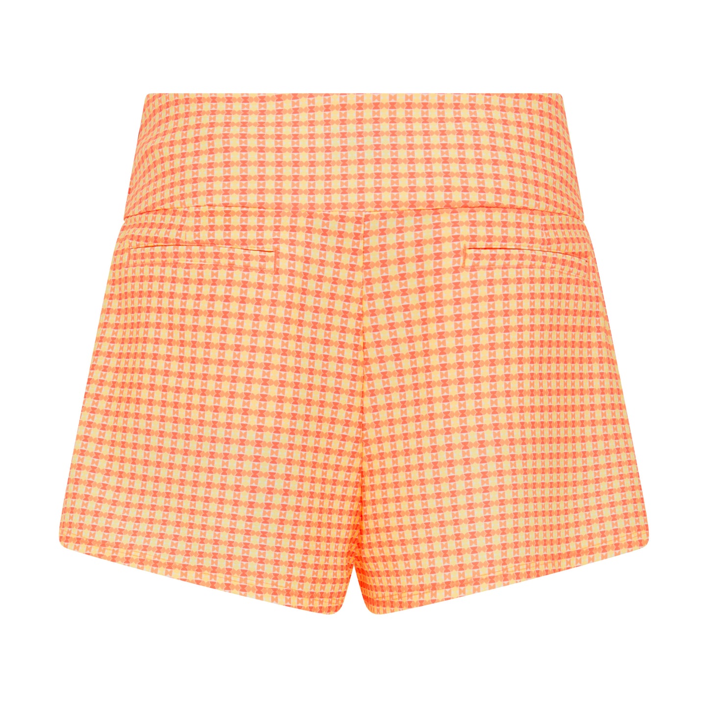 Original Penguin Ladies High Waisted Bowtie Print Shorts with Side Zip