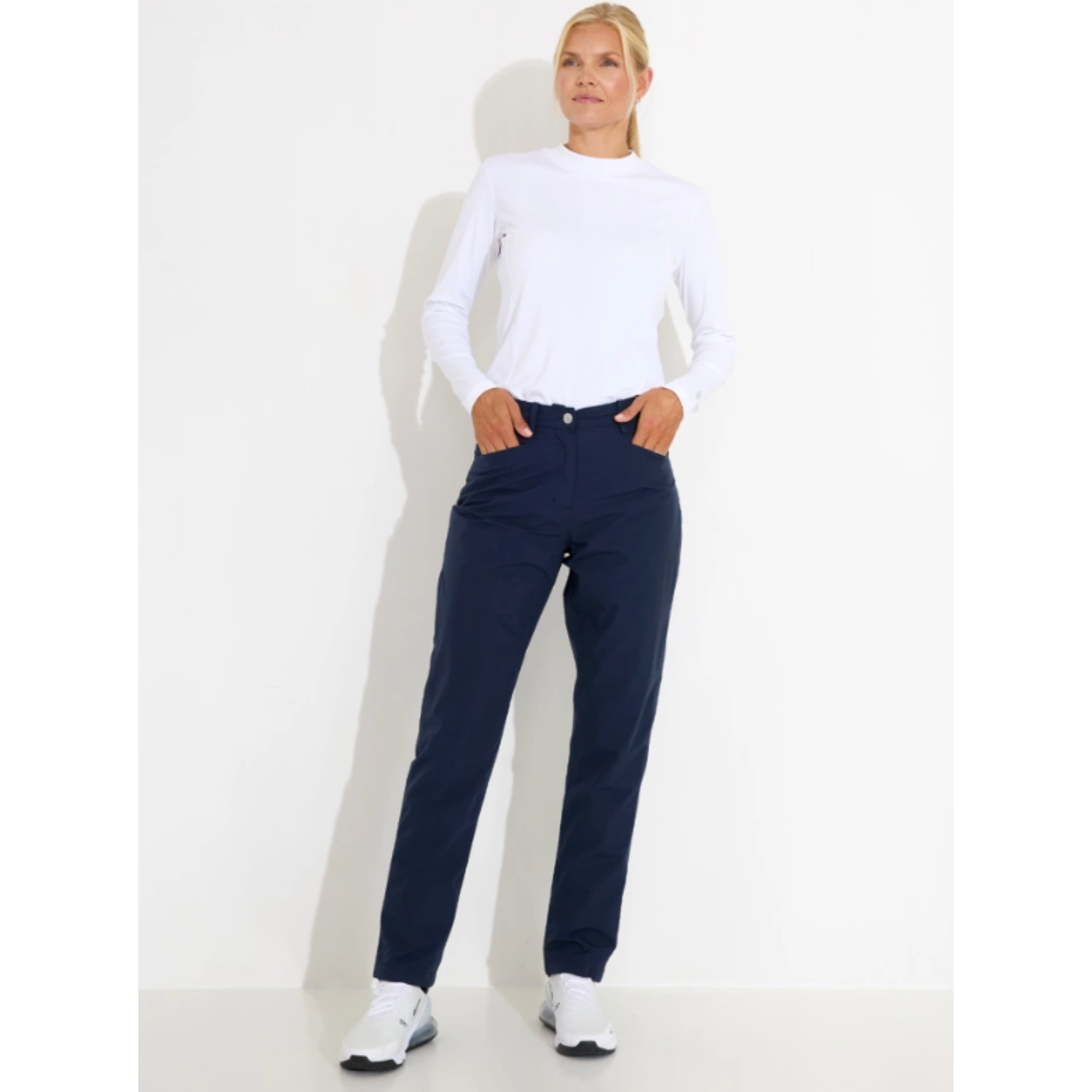 Abacus Ladies Warm Waterproof Trousers with Brushed Inner in Navy