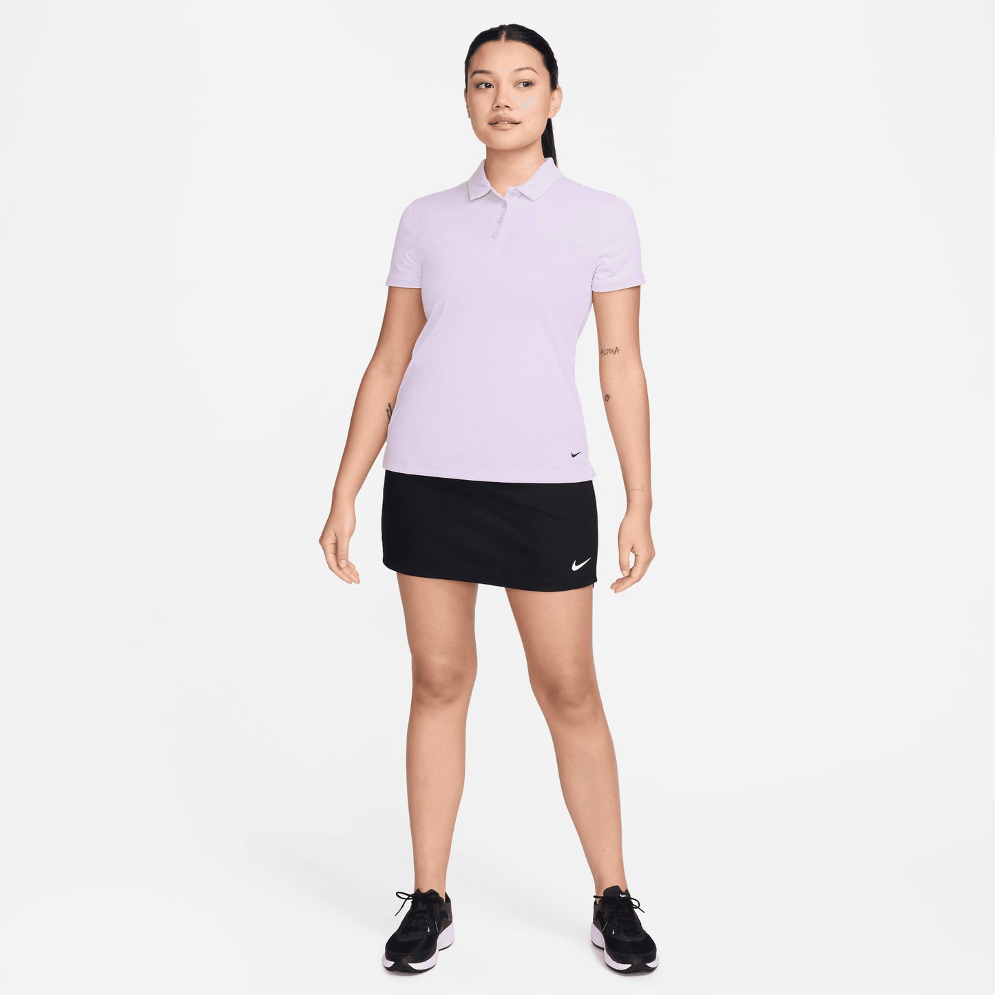 Nike Ladies Short Sleeve Dri-FIT Golf Polo in Violet Mist