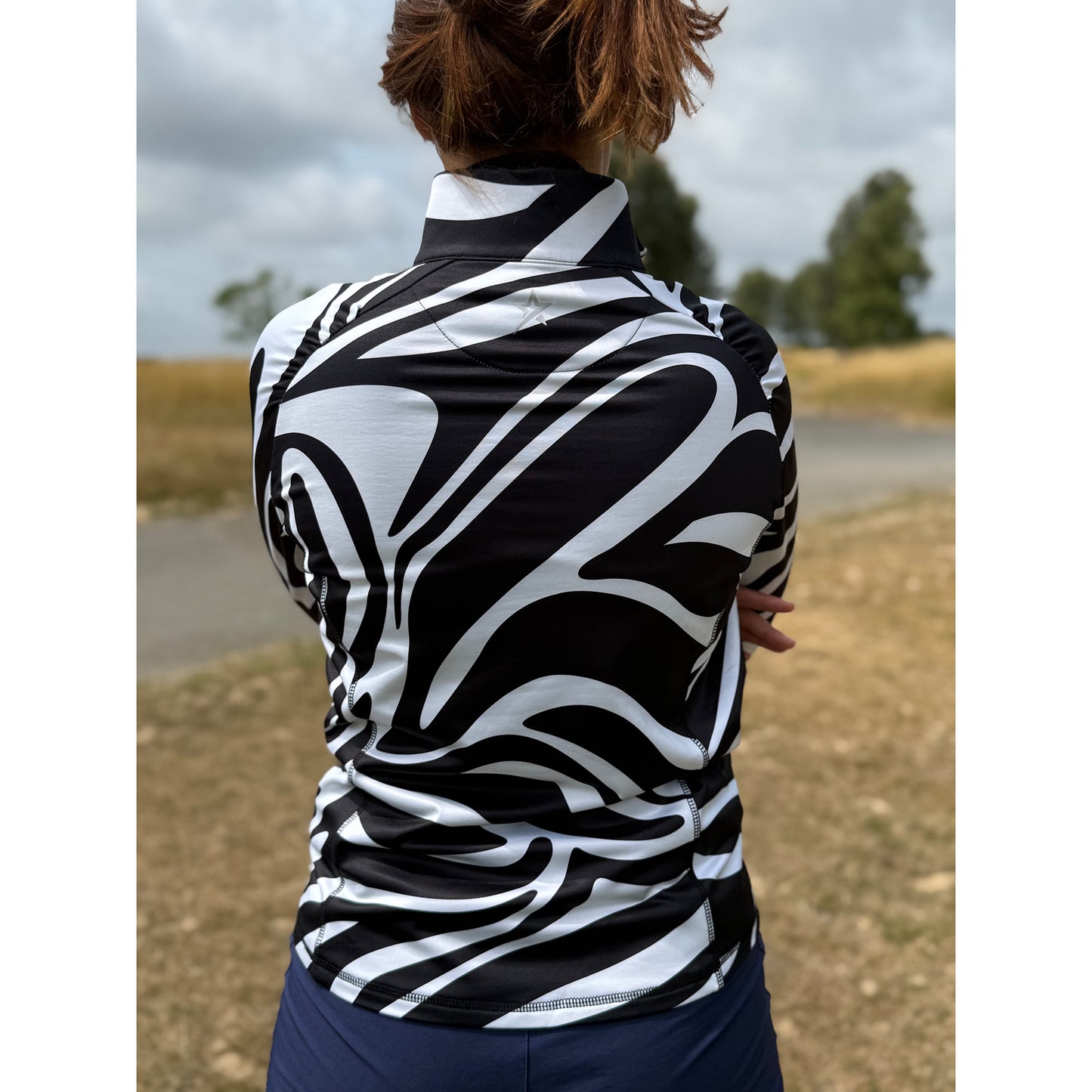 Swing Out Sister Ladies Mid-Layer Top with Contrast 1/4 Zip