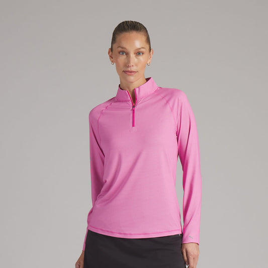 Puma Golf Zip Neck Top for Lightweight Comfort and Effortless Movement