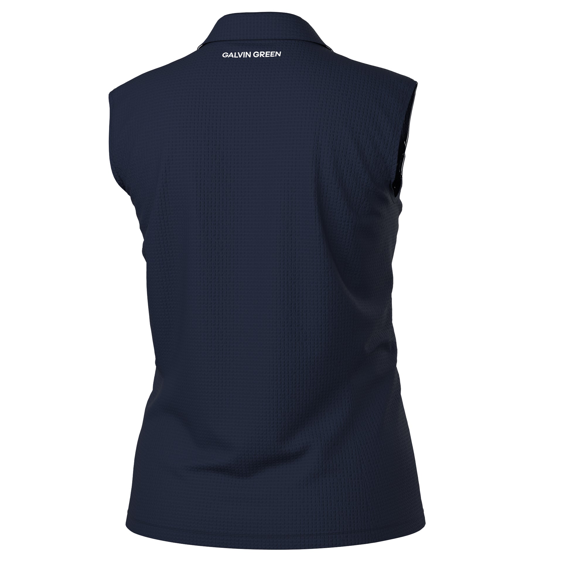 Galvin Green Ladies VENTIL8 PLUS Textured Sleeveless Polo in Navy