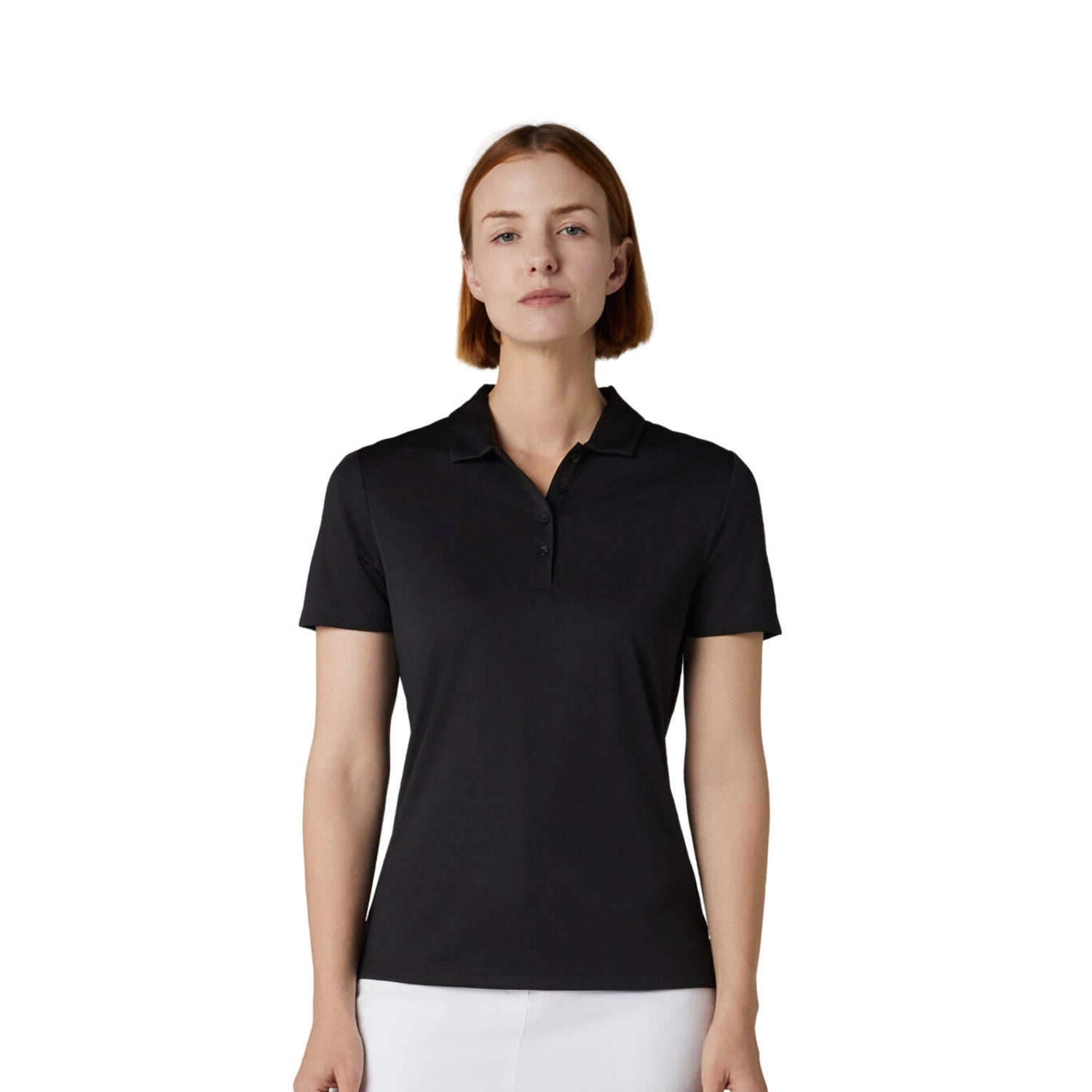 Callaway Ladies Black Tournament Short Sleeve Golf Polo