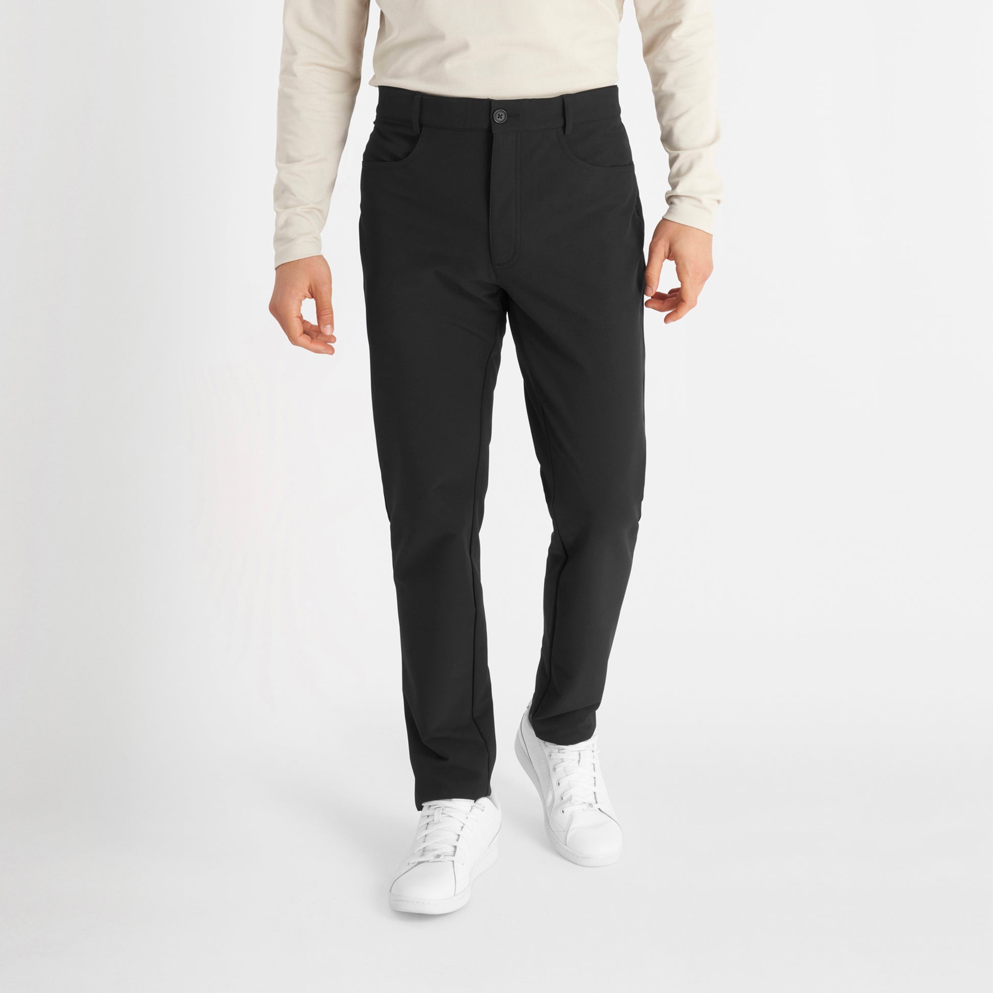 Calvin Klein Mens Black Water Resistant Thermal Trousers