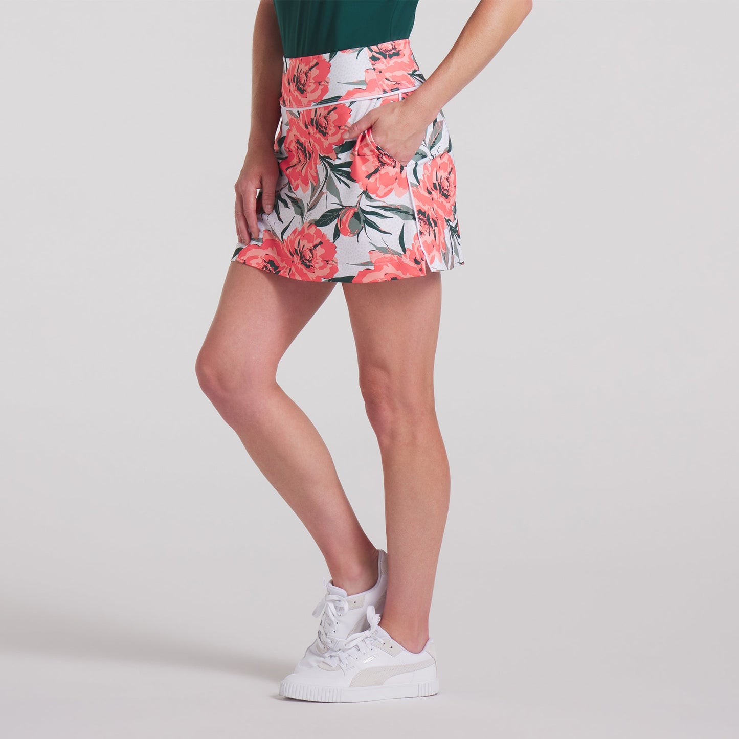 Puma Golf Ladies Soft-Stretch Floral Print Skort