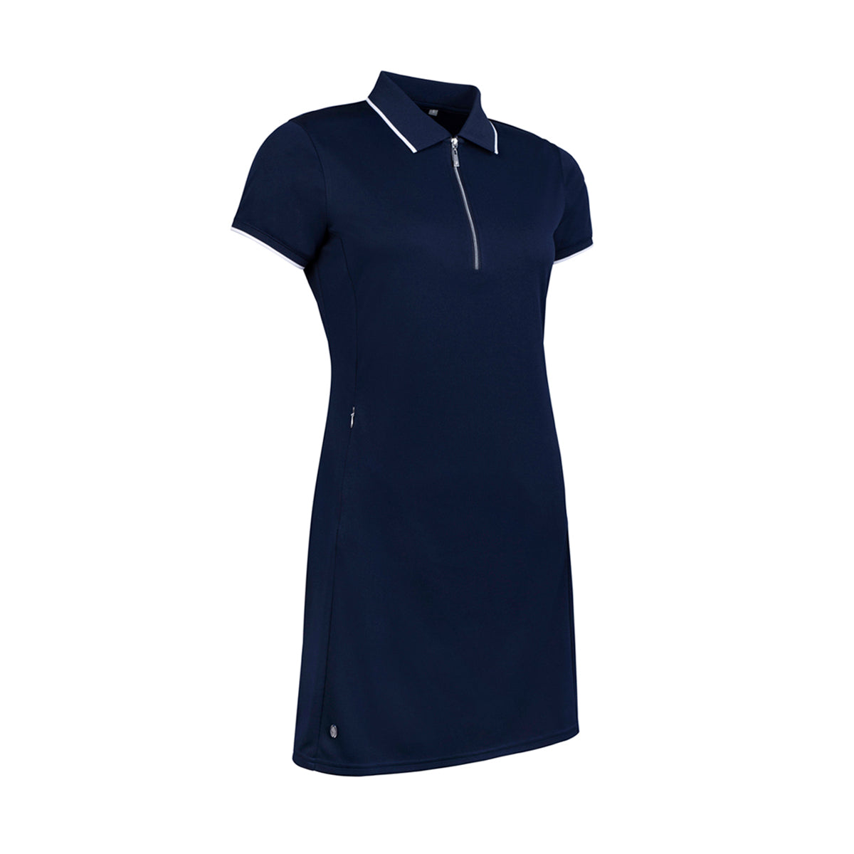 Glenmuir Ladies Navy Dress with Contrast Tipping