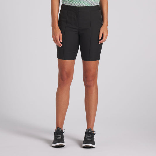 Puma Women's Slim Fit Shorts with Pintuck seam in Black