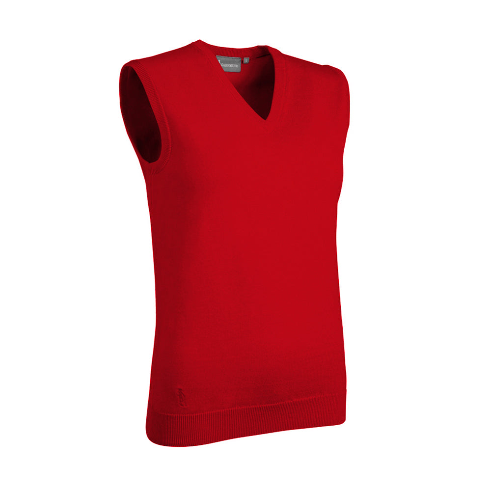 Glenmuir Ladies 100% Cotton Sleeveless V-Neck Sweater
